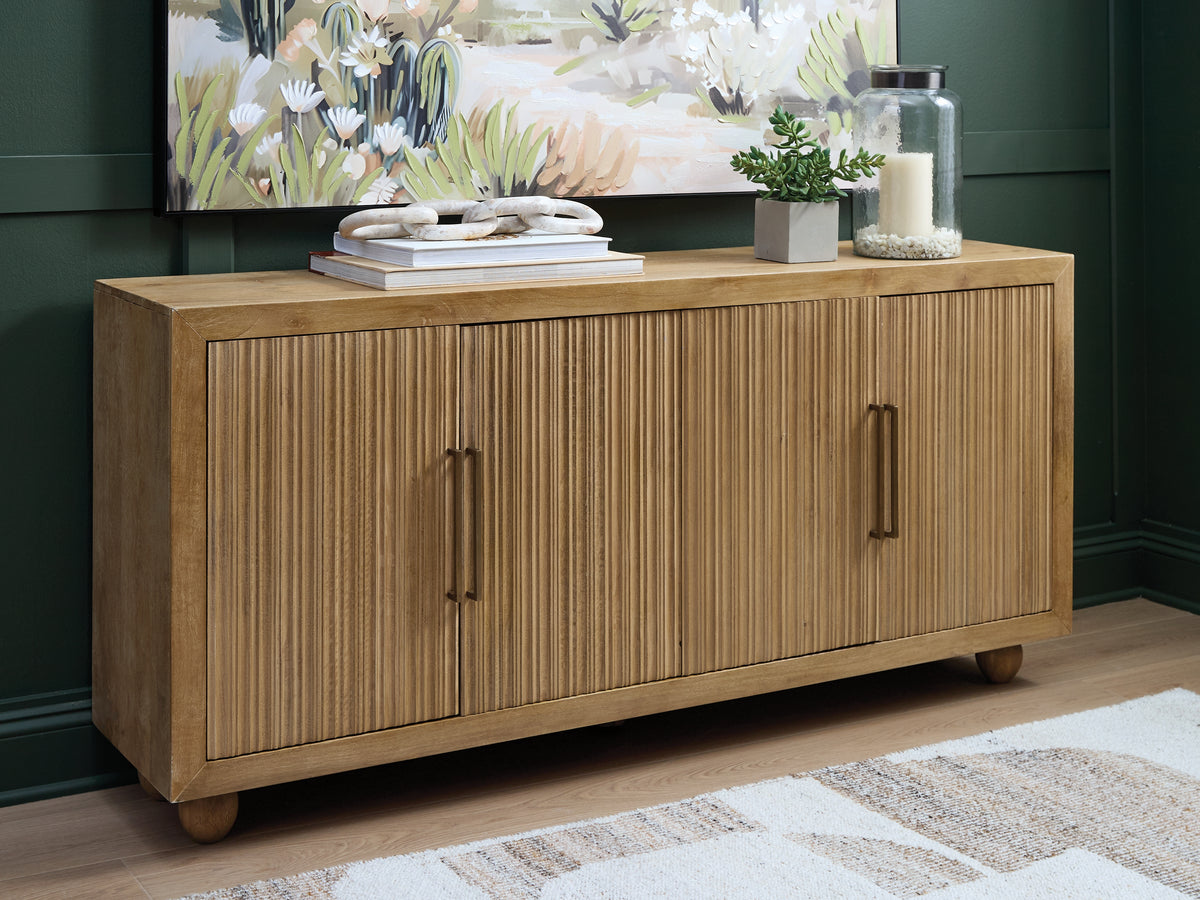 Family Deals Furniture - Ashley Furniture - Niam Accent Cabinet - Accent Cabinet / Light Antique Beige - A4000684