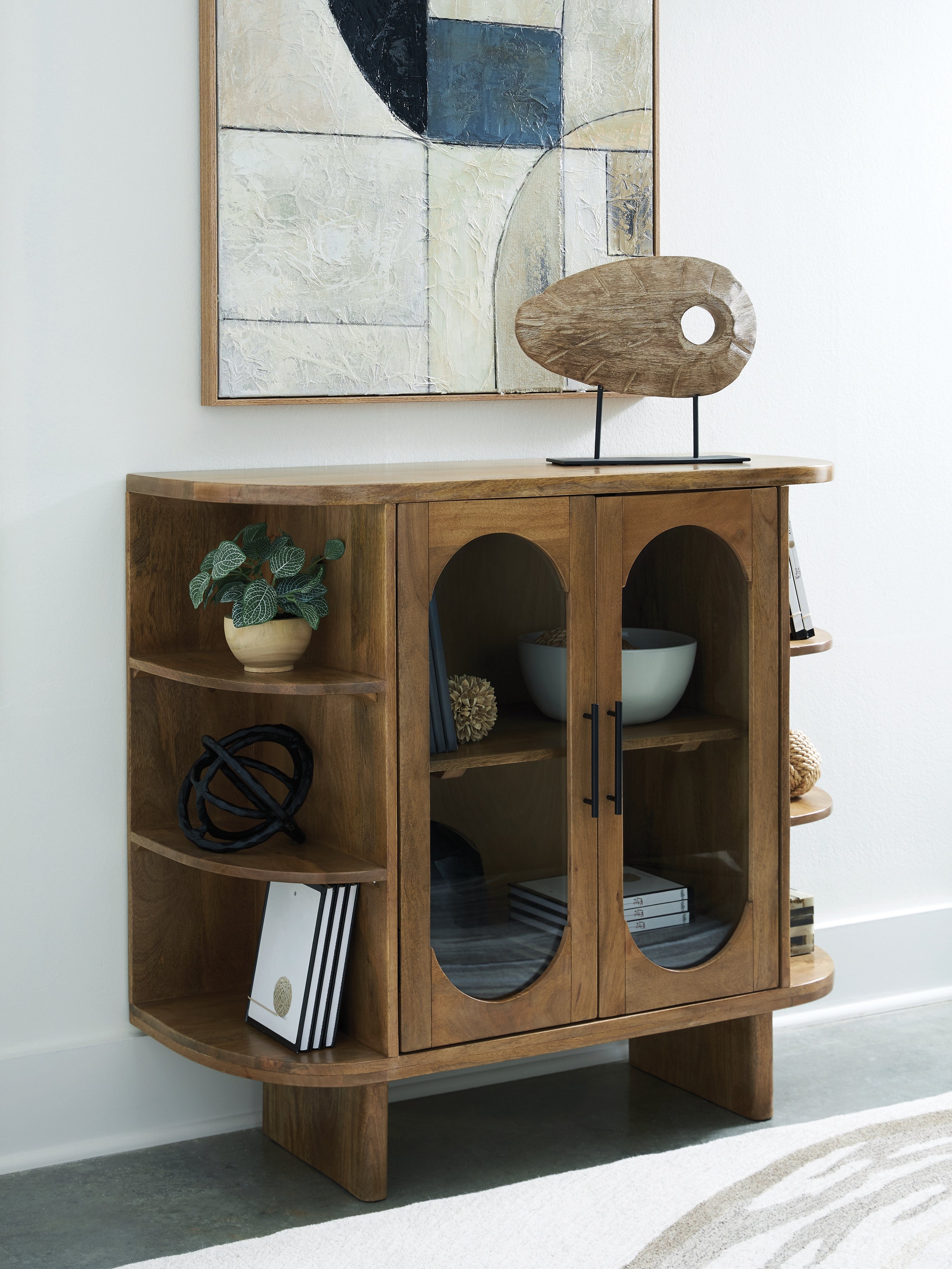 Family Deals Furniture - Ashley Furniture - Niall Accent Cabinet - Accent Cabinet / Light Brown - A4000707