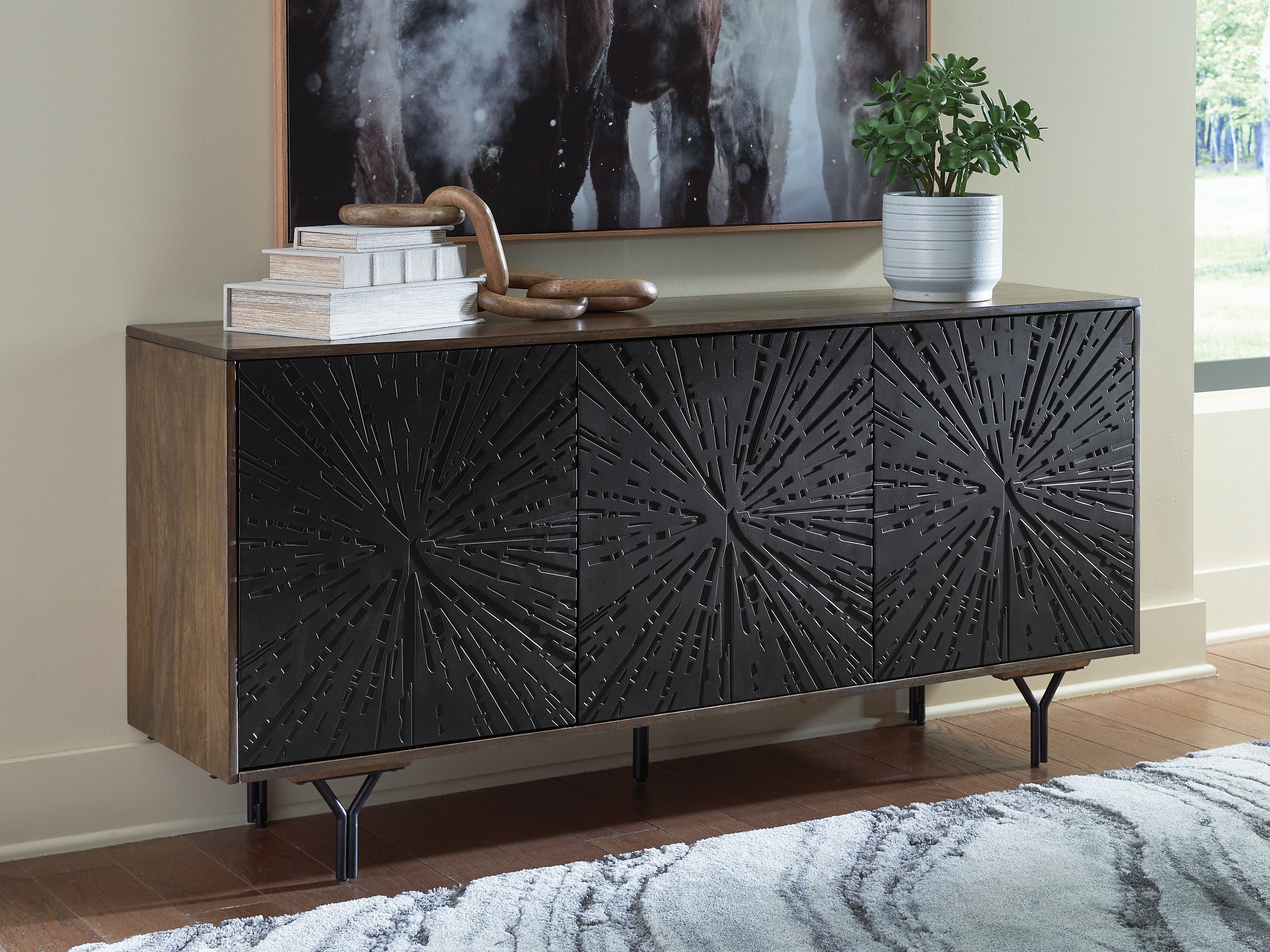 Family Deals Furniture - Ashley Furniture - Lavinmont Accent Cabinet - Accent Cabinet / Multi Brown - A4000710