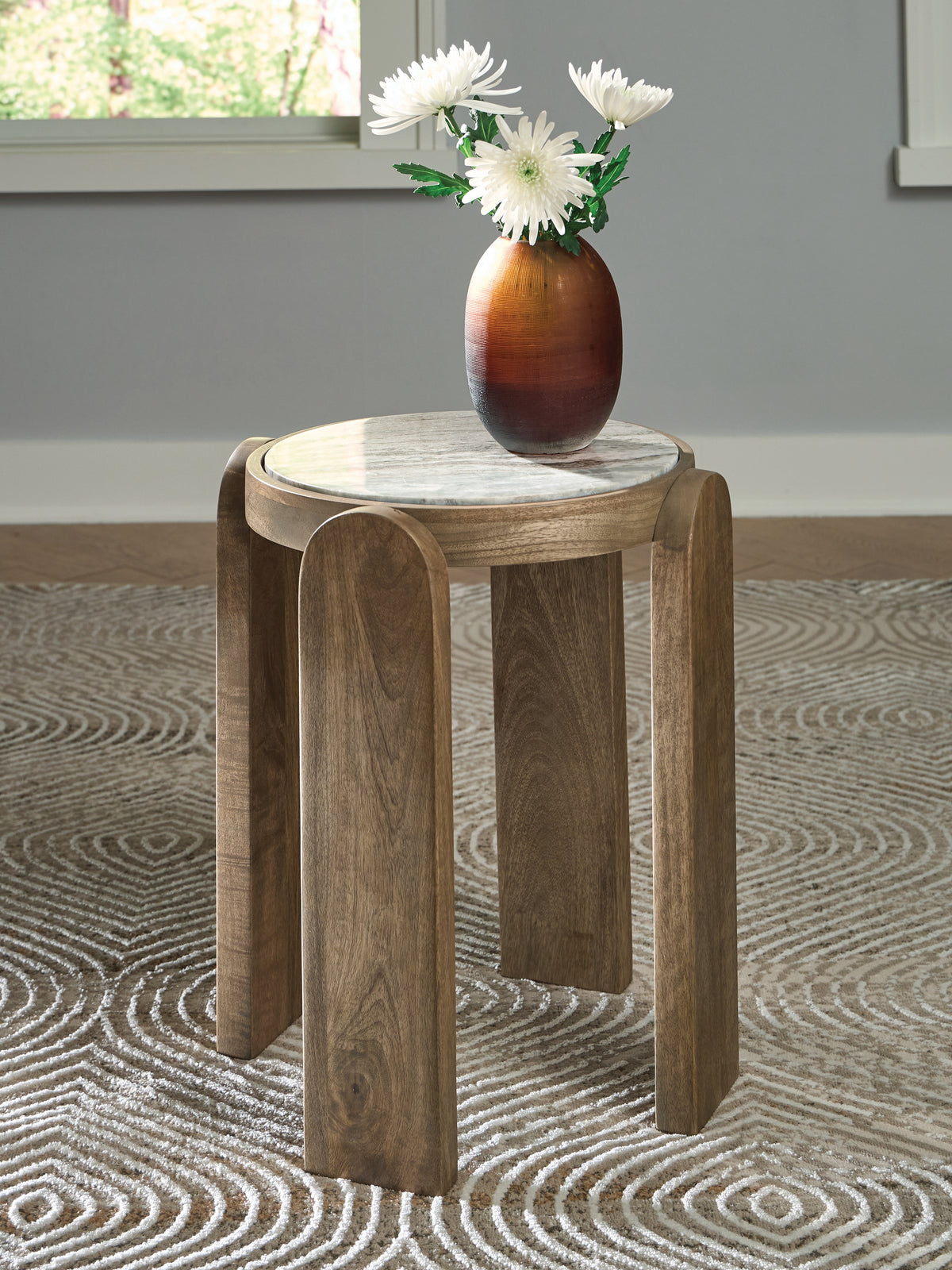 Family Deals Furniture - Ashley Furniture - Gavrilley Accent Table - Accent Table / Gray/White/Brown - A4000722