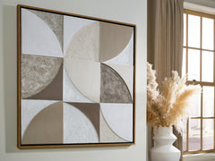 Family Deals Furniture - Ashley Furniture - Harelman Wall Decor - Wall Art / Tan/Taupe/White - A8000502
