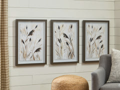 Family Deals Furniture - Ashley Furniture - Honslow Wall Decor - Wall Art Set (3/CN) / Brown/Black/White - A8000506