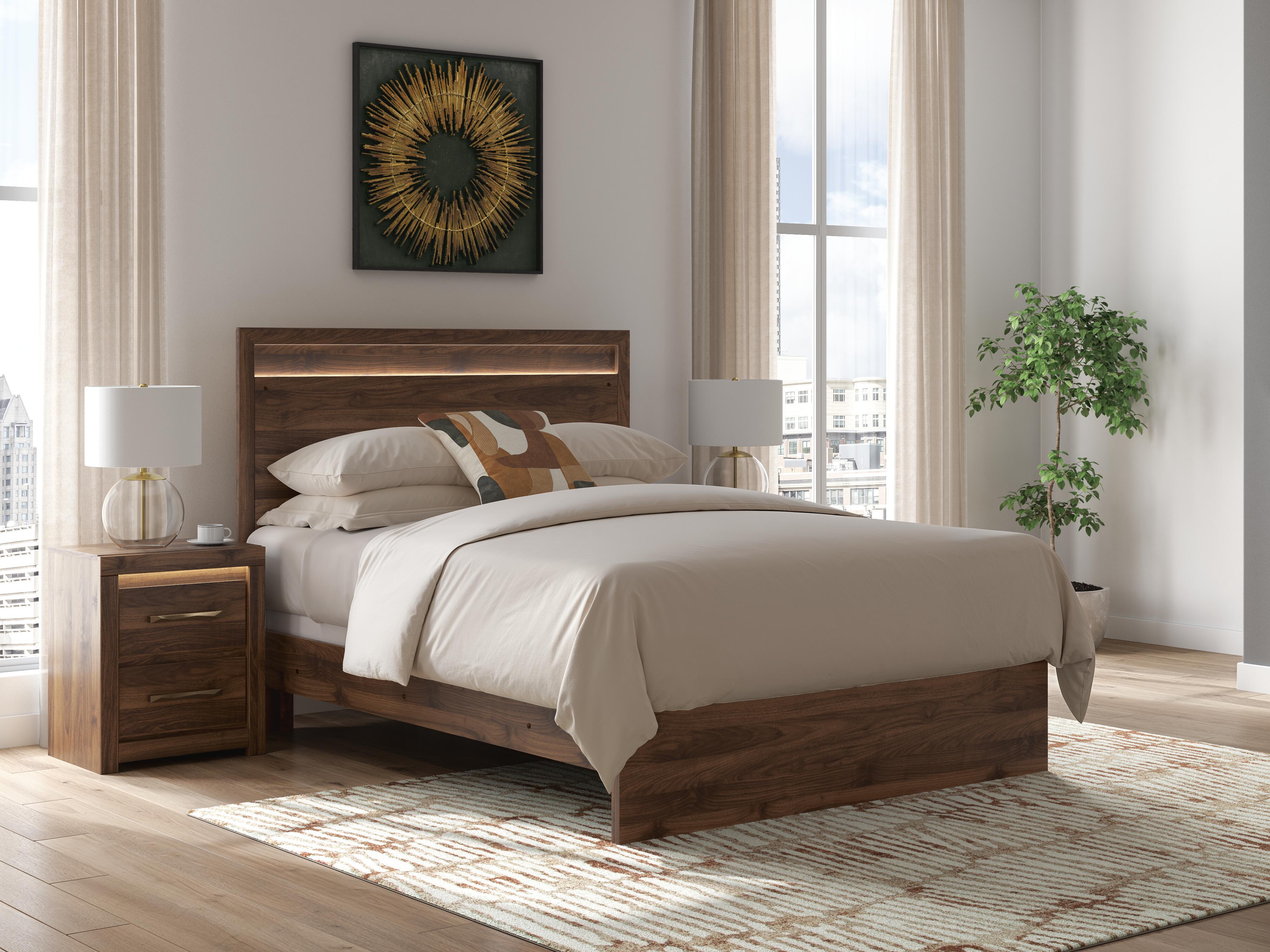 Family Deals Furniture - Ashley Furniture - Janfyn Bedroom - Queen Panel Bed / Brown - PCB1010B2