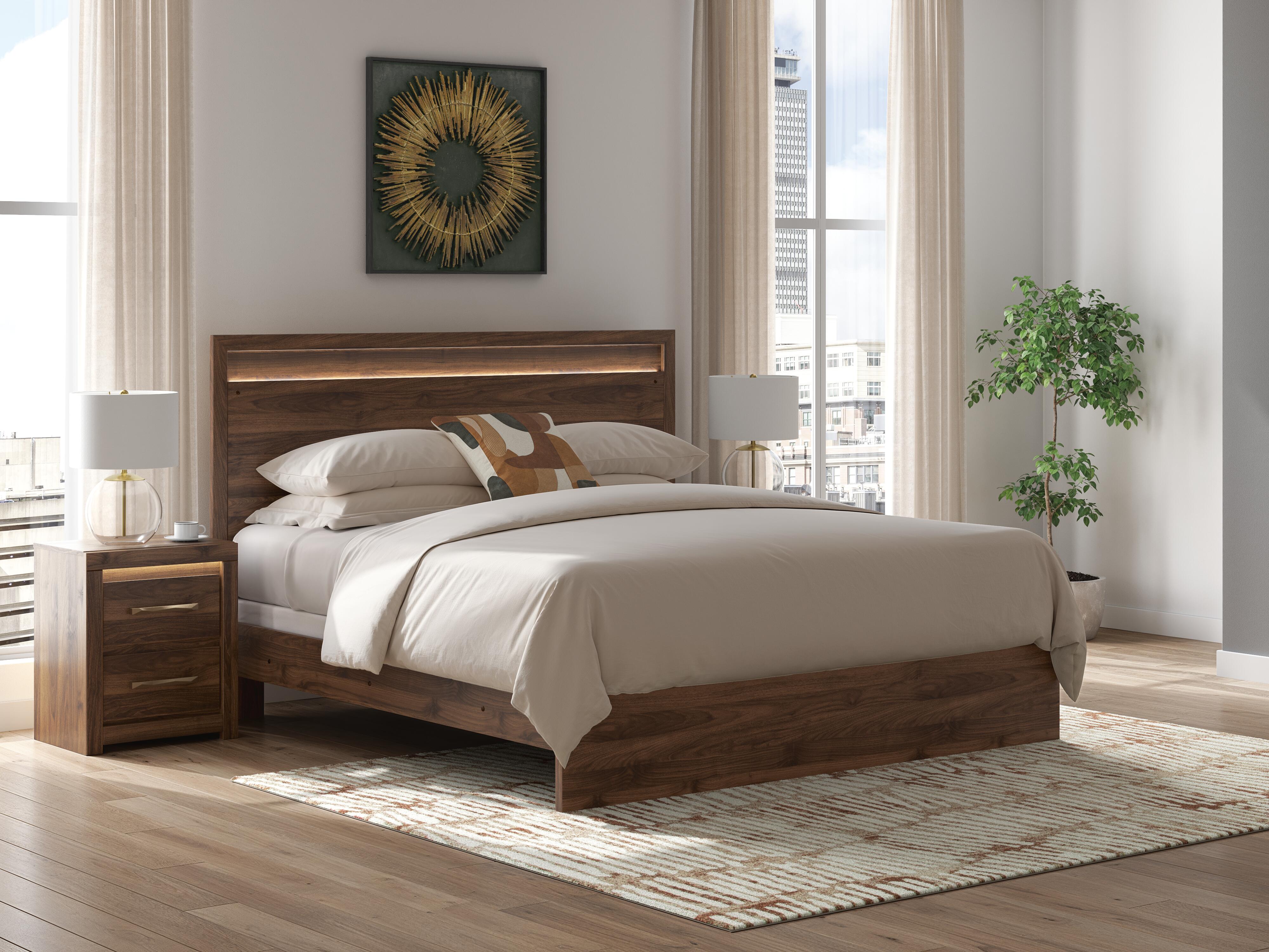 Family Deals Furniture - Ashley Furniture - Janfyn Bedroom - King Panel Bed / Brown - PCB1010B8