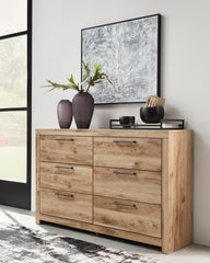 Family Deals Furniture - Ashley Furniture - Hyanna Bedroom - Full Panel Storage Bed / Tan Brown - B1050B38