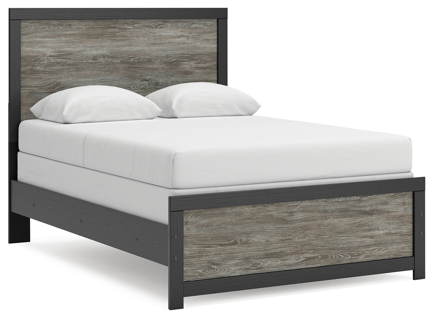 Family Deals Furniture - Ashley Furniture - Broachmyn Bedroom - Full Panel Bed / Black/Gray - PCB1118B9