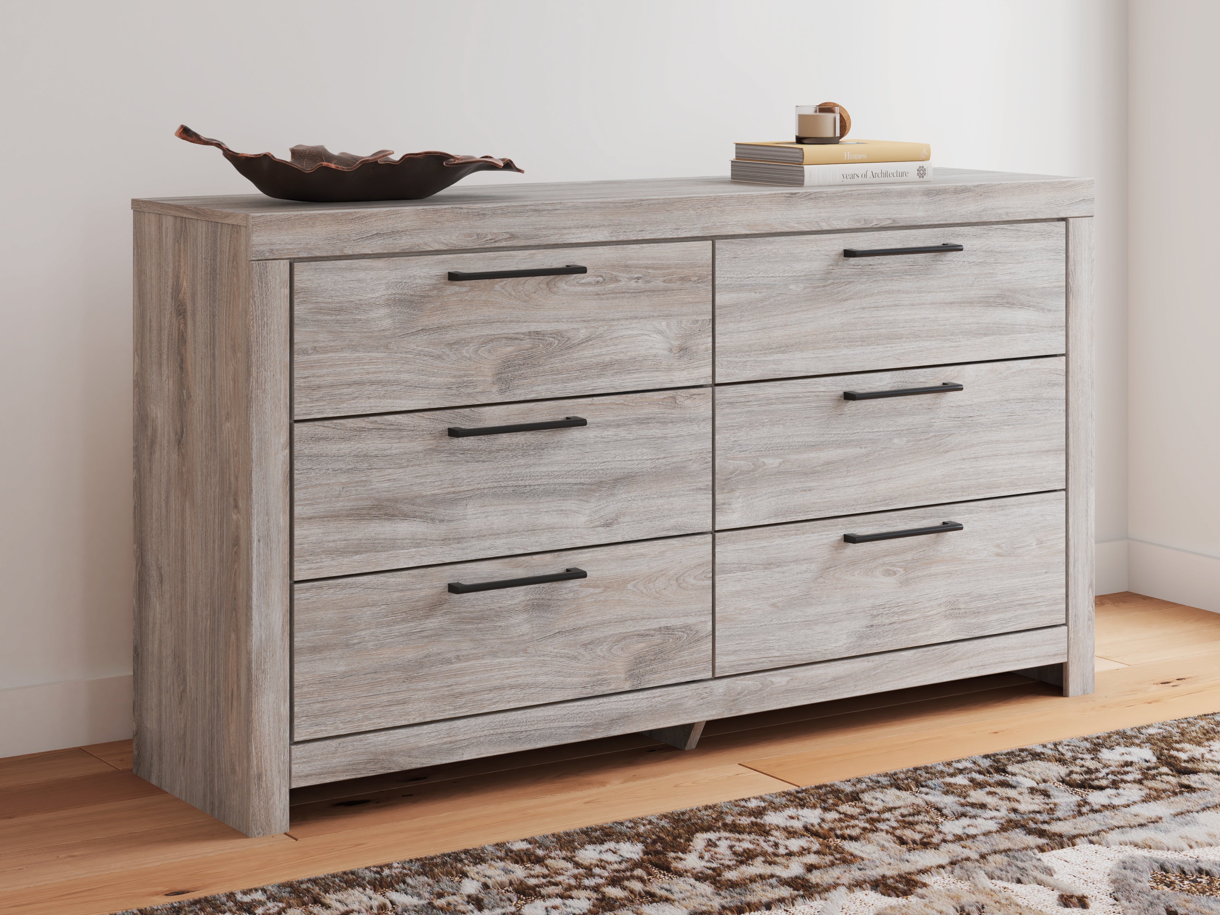 Family Deals Furniture - Ashley Furniture - Broachmyn Bedroom - Six Drawer Dresser / Gray - PCB1120-31
