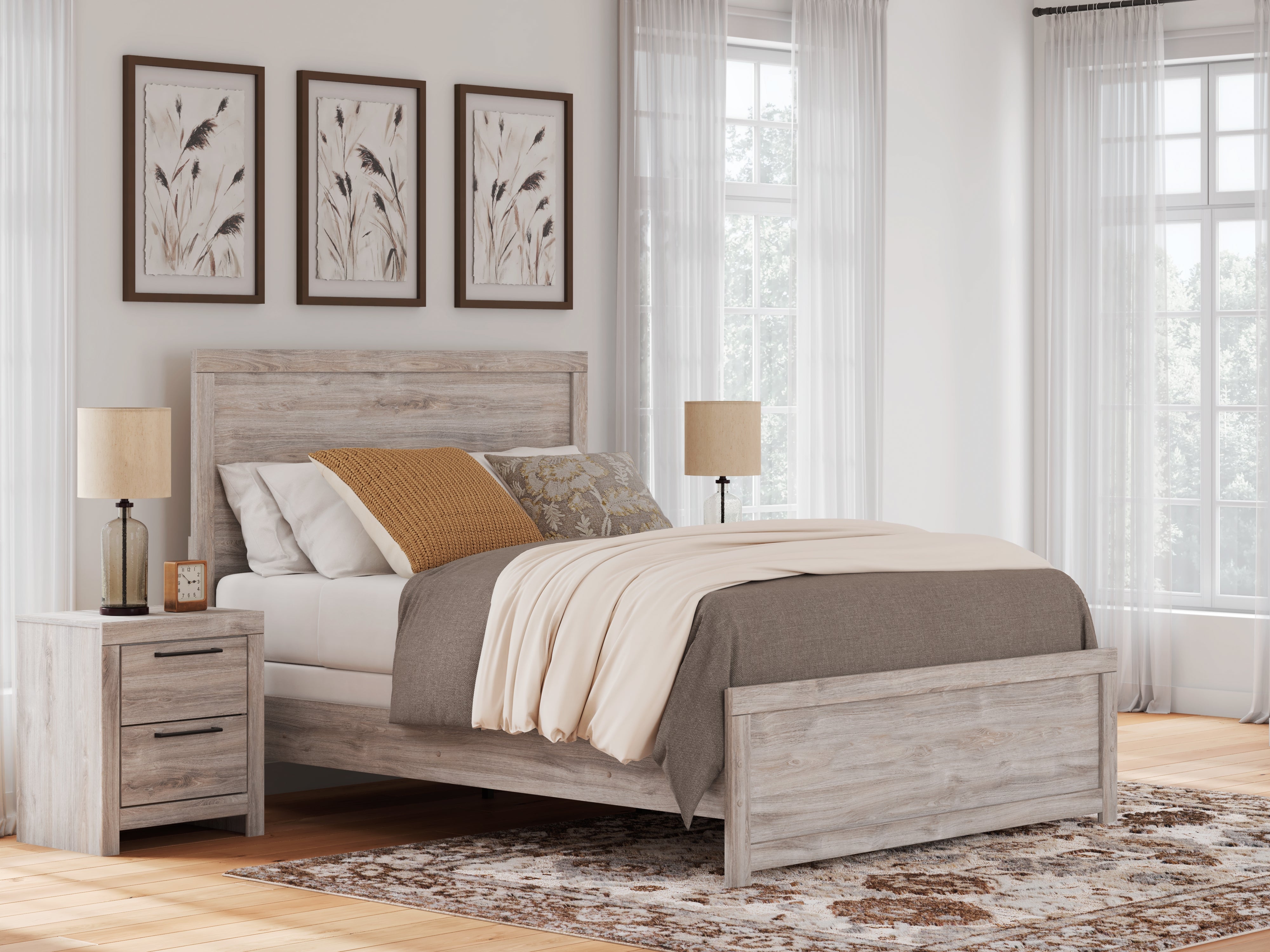 Family Deals Furniture - Ashley Furniture - Broachmyn Bedroom - Queen Panel Bed / Gray - PCB1120B2