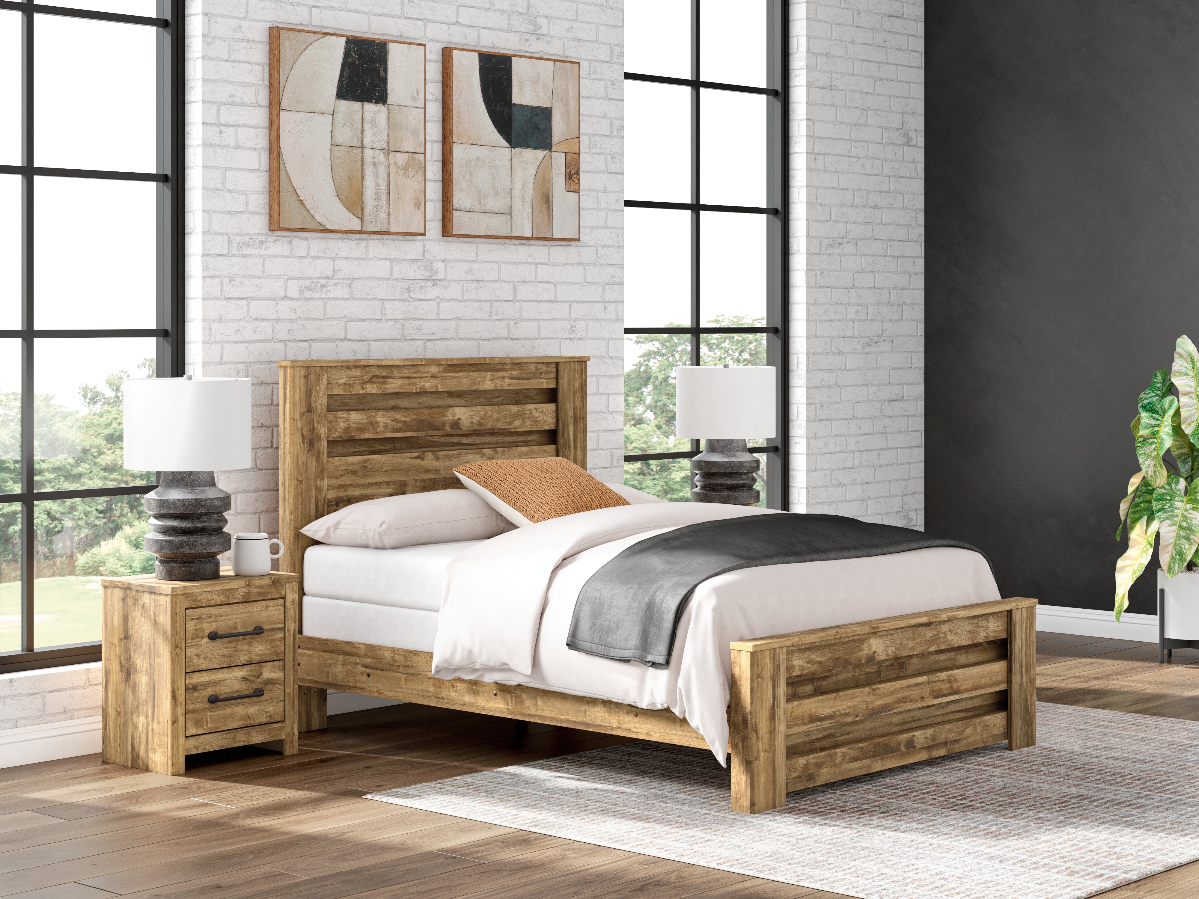 Family Deals Furniture - Ashley Furniture - Maystonna Bedroom - Queen Panel Bed / Brown - PCB1580B4