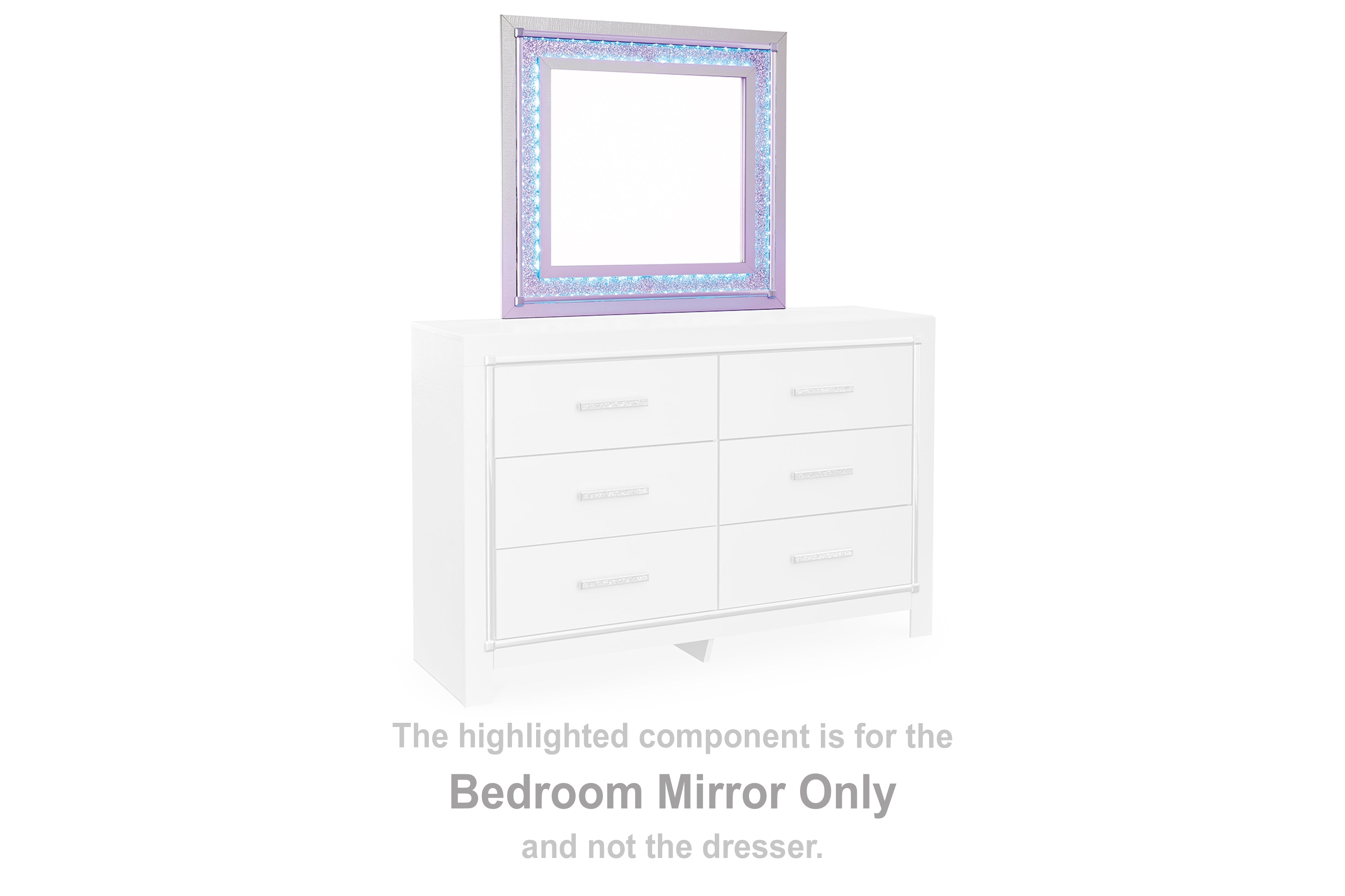 Family Deals Furniture - Ashley Furniture - Zyniden Bedroom - Bedroom Mirror / Silver - B2114-36