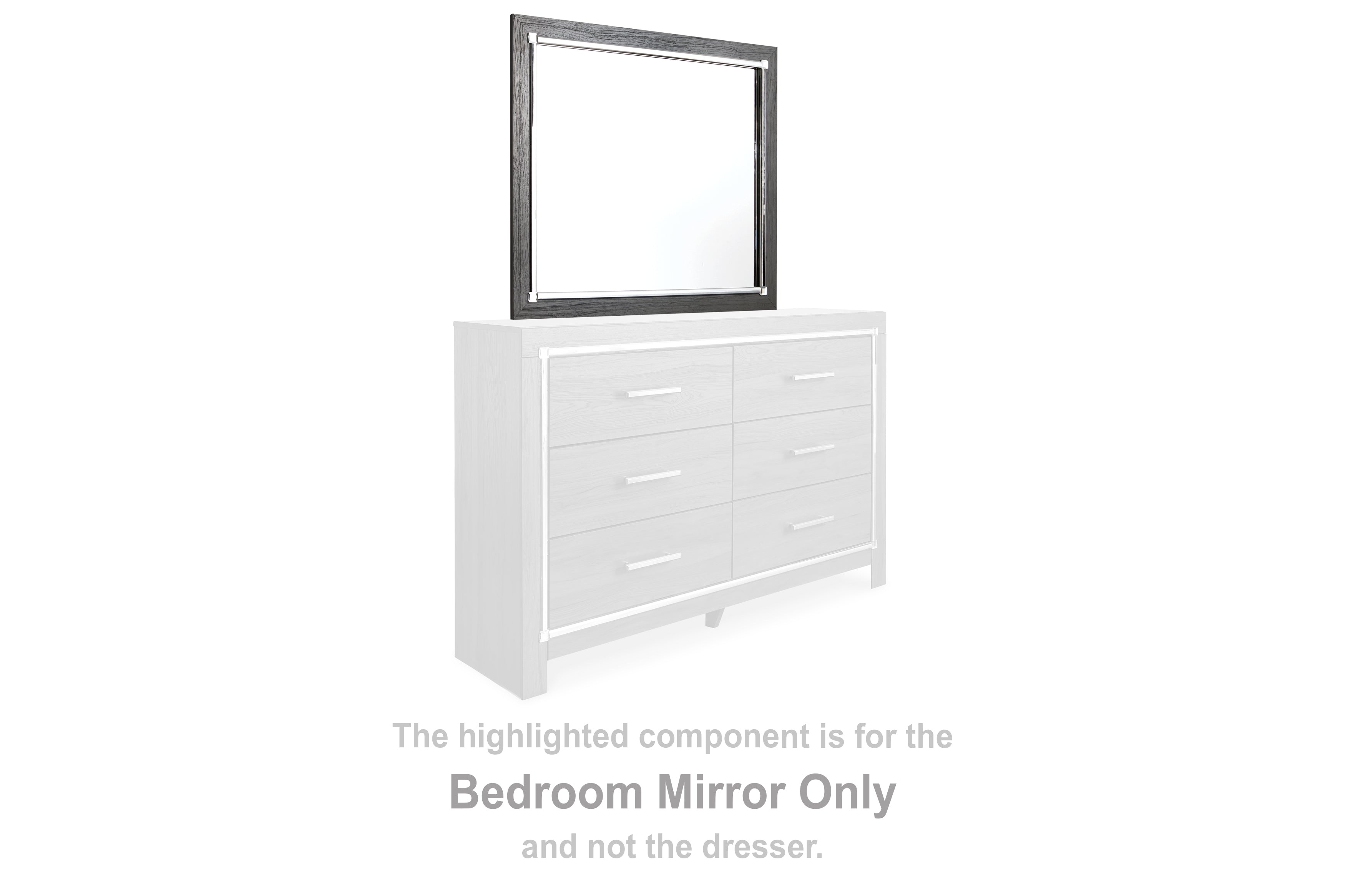 Family Deals Furniture - Ashley Furniture - Lodanna Bedroom - Bedroom Mirror / Gray - B214-36