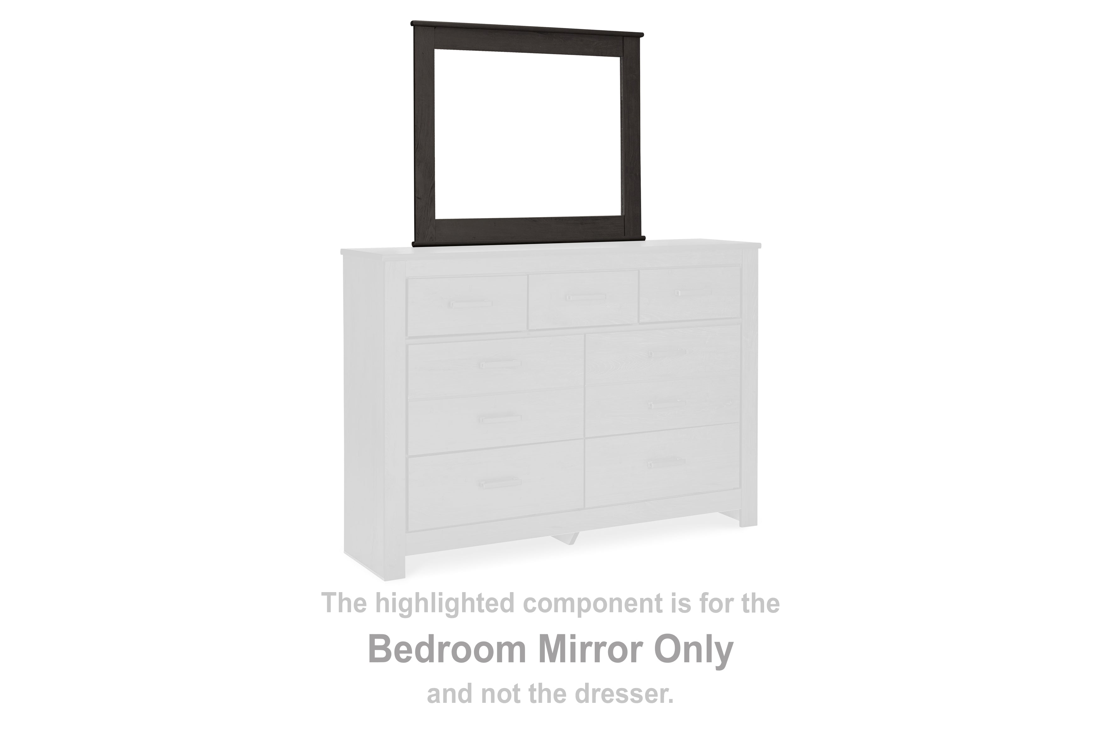 Family Deals Furniture - Ashley Furniture - Brinxton Bedroom - Bedroom Mirror / Charcoal - B249-36
