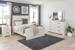 Family Deals Furniture - Ashley Furniture - Stelsie Bedroom - Twin Panel Bed / White - B2588B12