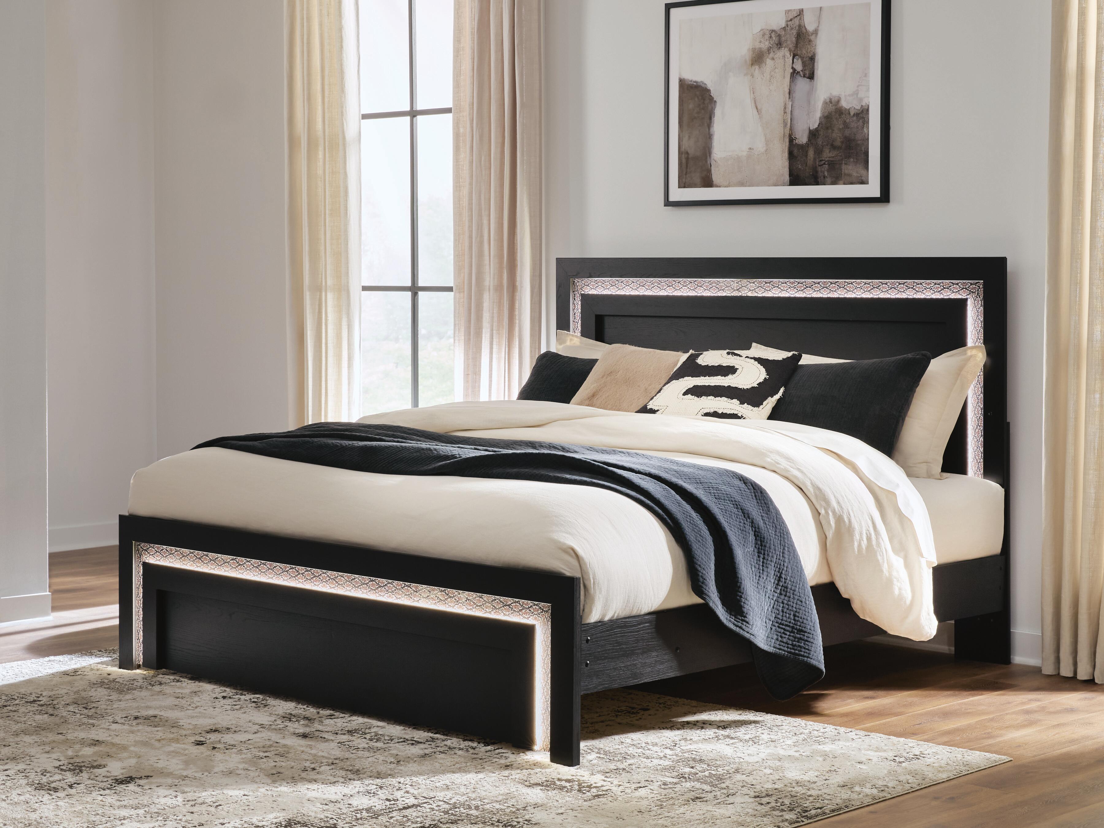 Family Deals Furniture - Ashley Furniture - Brizmore Bedroom - Queen Panel Bed / Black - PCB2611B11