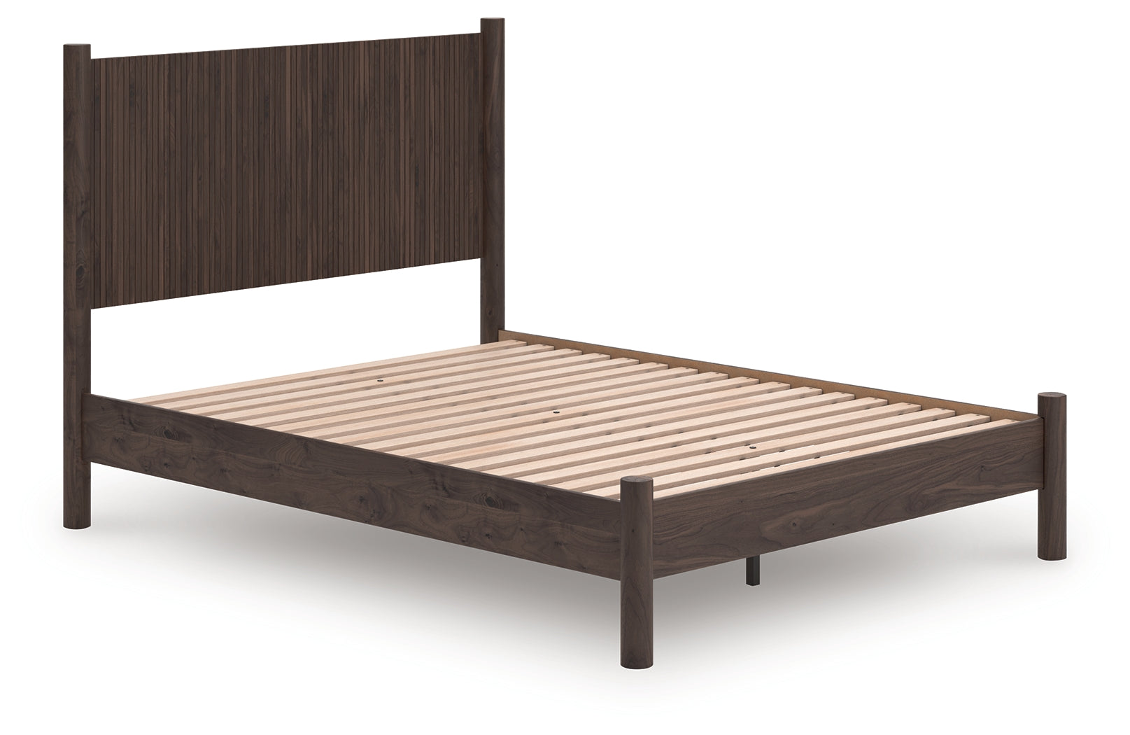Family Deals Furniture - Ashley Furniture - Pamytta Bedroom - Queen Panel Platform Bed / Brown - PCB2614B6