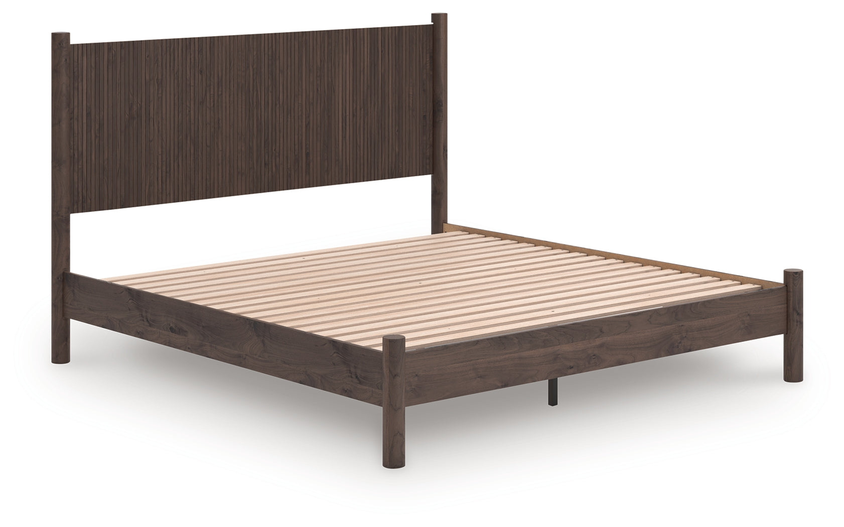 Family Deals Furniture - Ashley Furniture - Pamytta Bedroom - King Panel Platform Bed / Brown - PCB2614B27