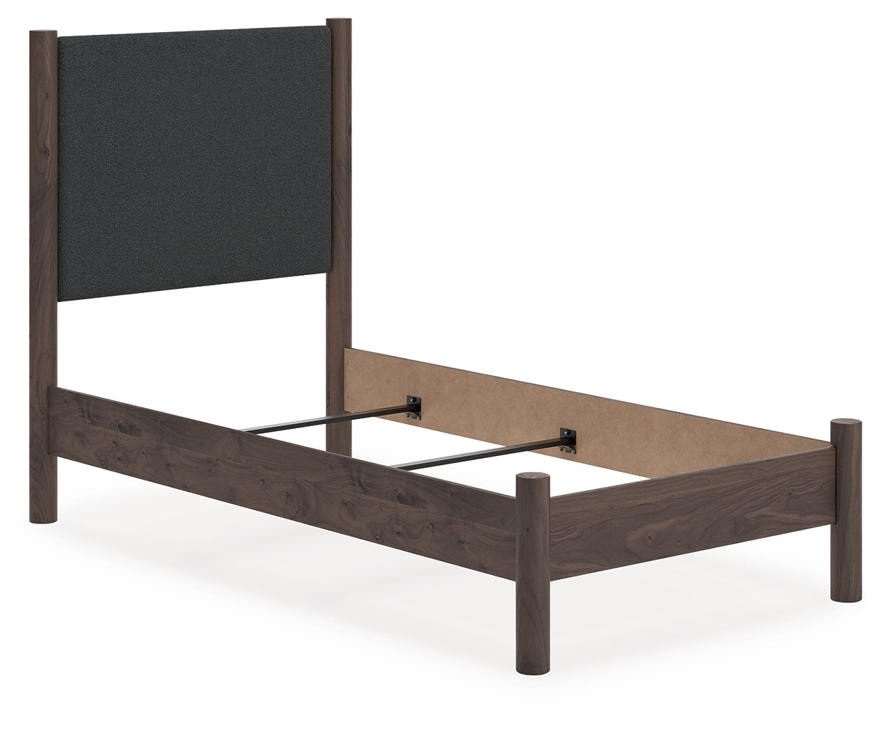 Family Deals Furniture - Ashley Furniture - Pamytta Bedroom - Twin Upholstered Panel Bed / Brown - PCB2614B20