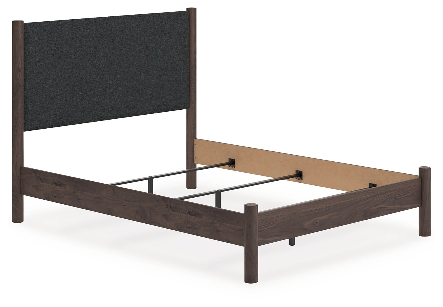 Family Deals Furniture - Ashley Furniture - Pamytta Bedroom - Queen Upholstered Panel Bed / Brown - PCB2614B24