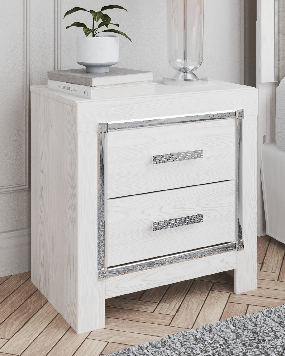Family Deals Furniture - Ashley Furniture - Altyra Bedroom - Queen Upholstered Storage Bed / White - B2640B17