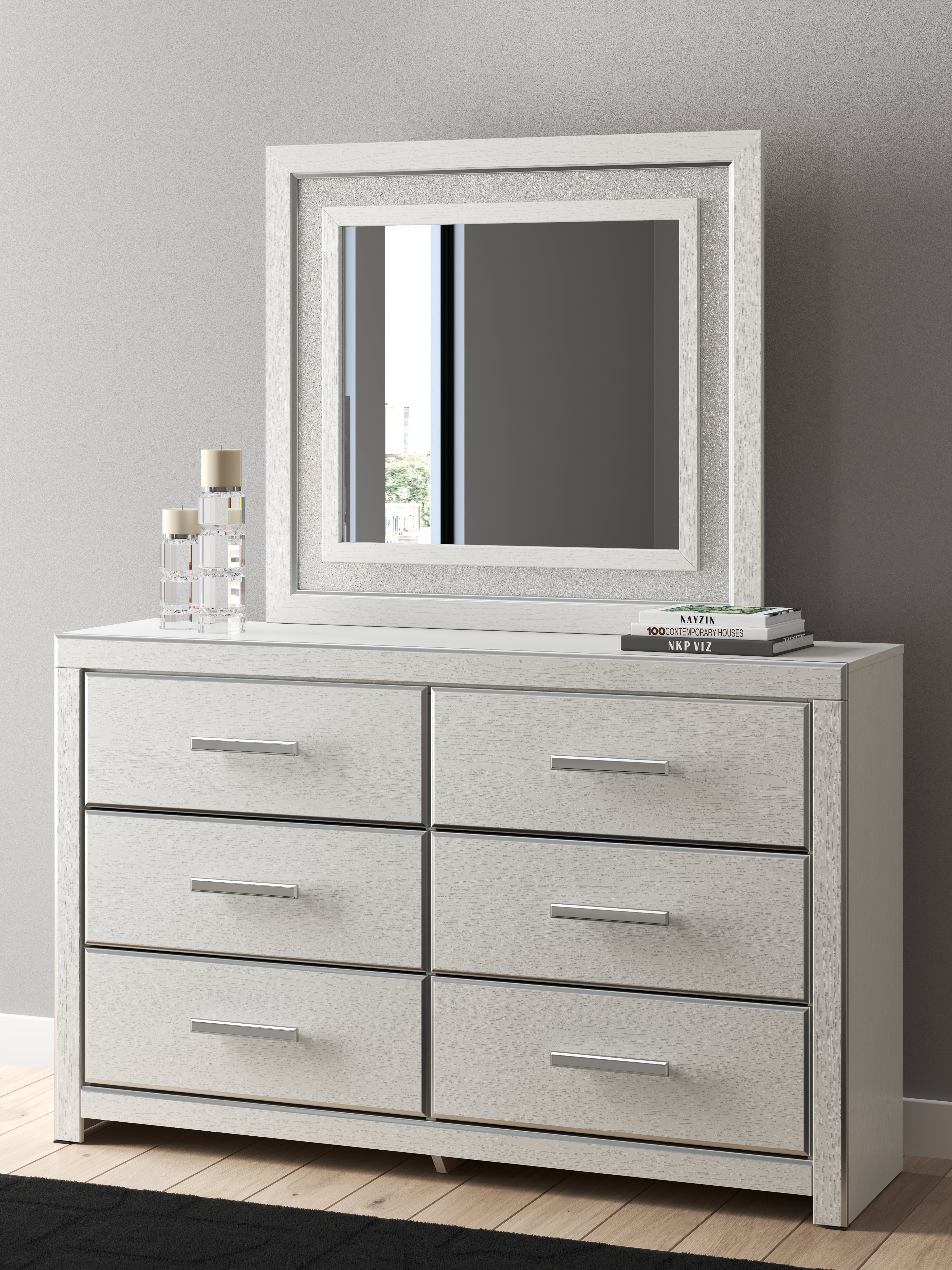 Family Deals Furniture - Ashley Furniture - Zuraleus Bedroom - Dresser and Mirror / White - PCB3381B1