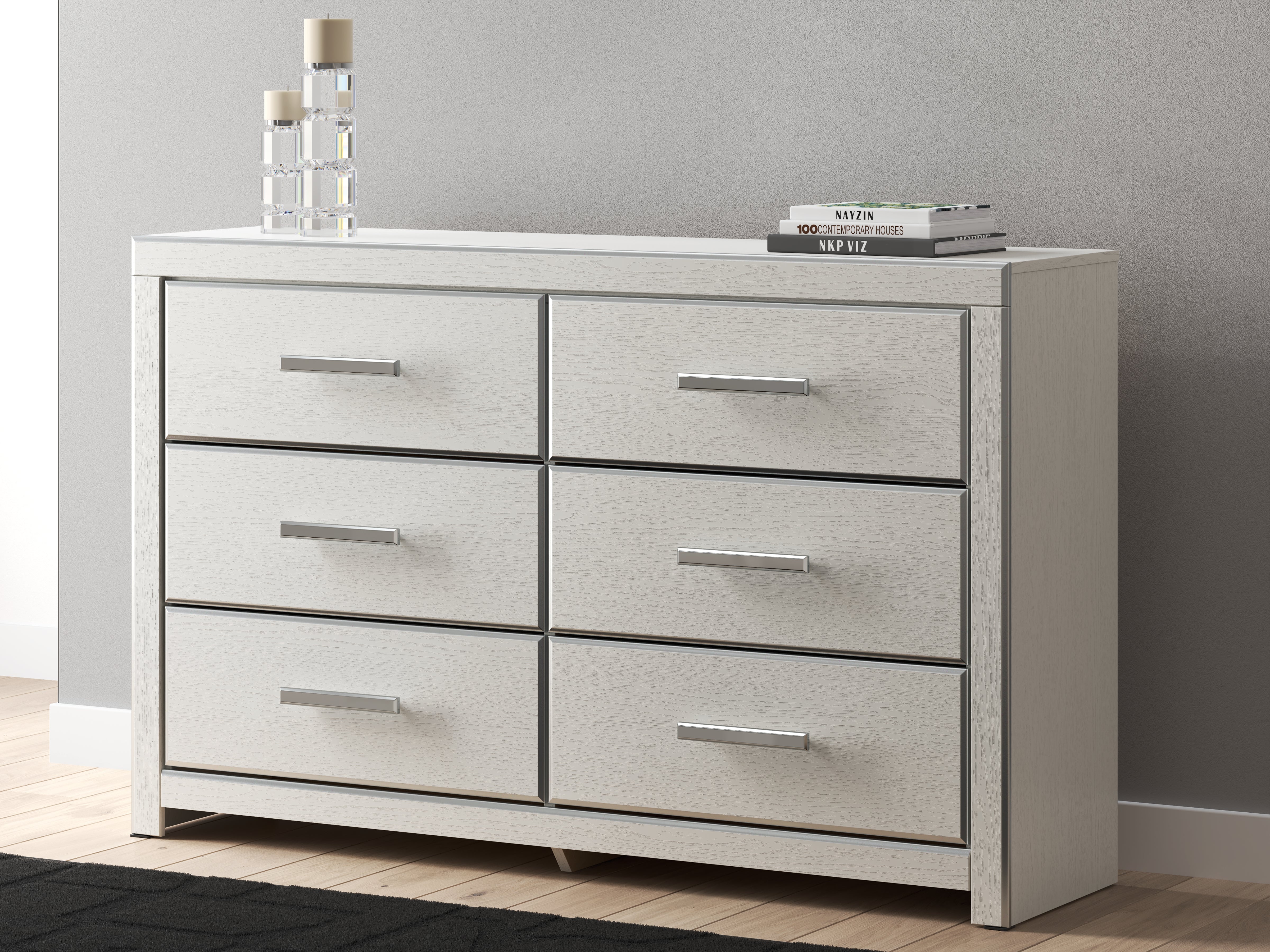 Family Deals Furniture - Ashley Furniture - Zuraleus Bedroom - Six Drawer Dresser / White - PCB3381-31