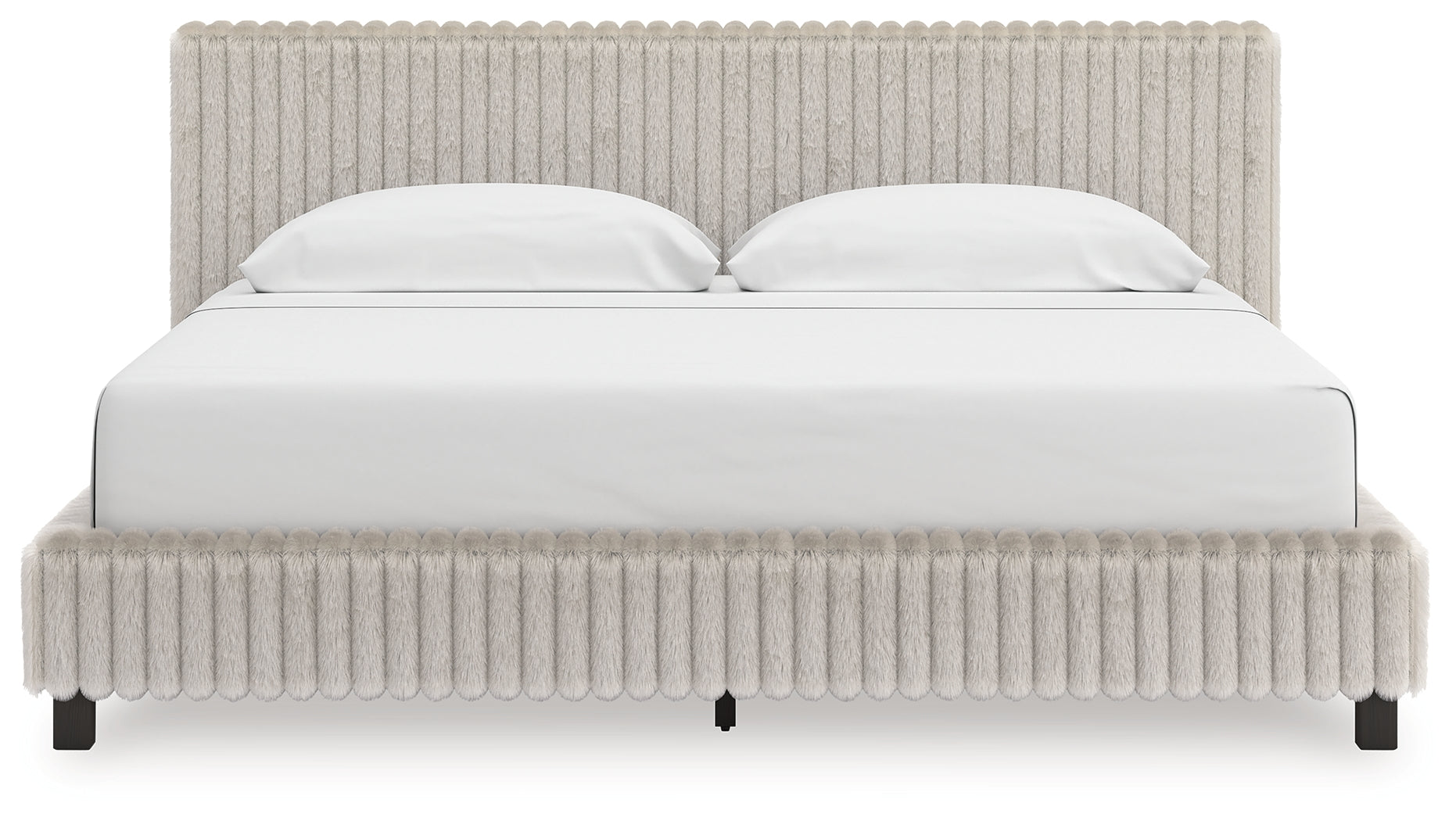 Family Deals Furniture - Ashley Furniture - Zuraleus Bedroom - California King Upholstered Bed / White - PCB3381B14