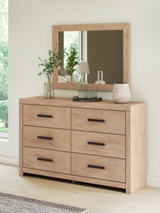 Family Deals Furniture - Ashley Furniture - Sanginlane Bedroom - Six Drawer Dresser / Tan - B3787-31