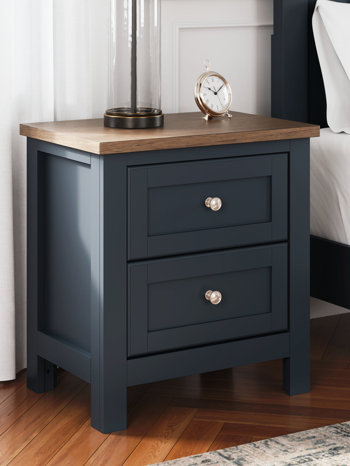 Family Deals Furniture - Ashley Furniture - Landocken Bedroom - Queen Panel Bed / Brown/Blue - B414B10