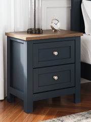 Family Deals Furniture - Ashley Furniture - Landocken Bedroom - Queen Panel Bed / Brown/Blue - B414B10