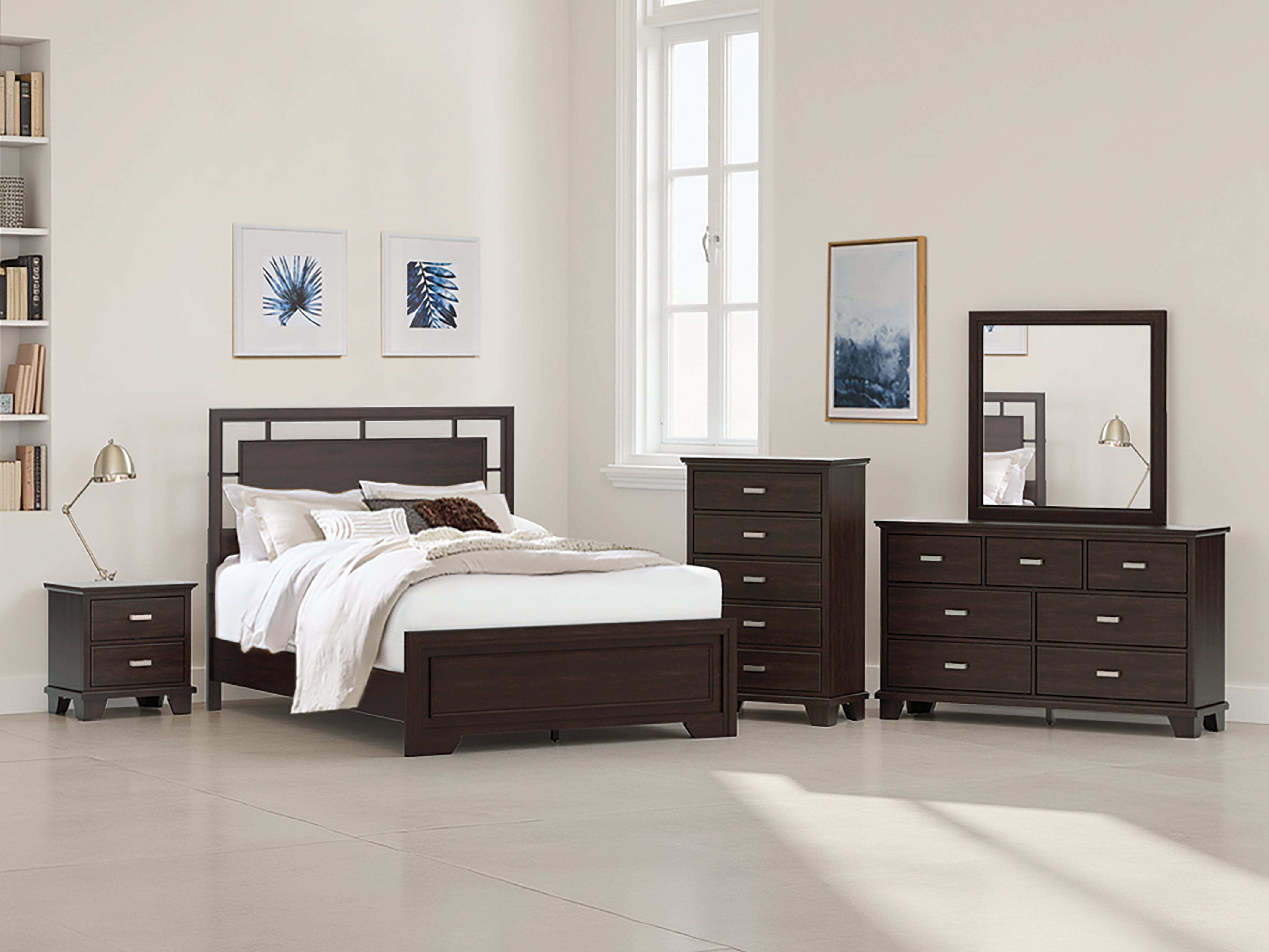 Family Deals Furniture - Ashley Furniture - Covetown Bedroom - Queen Panel Bed / Dark Brown - B441B6
