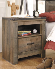 Family Deals Furniture - Ashley Furniture - Trinell Bedroom - Full Bookcase Panel Bed / Brown - B446B87