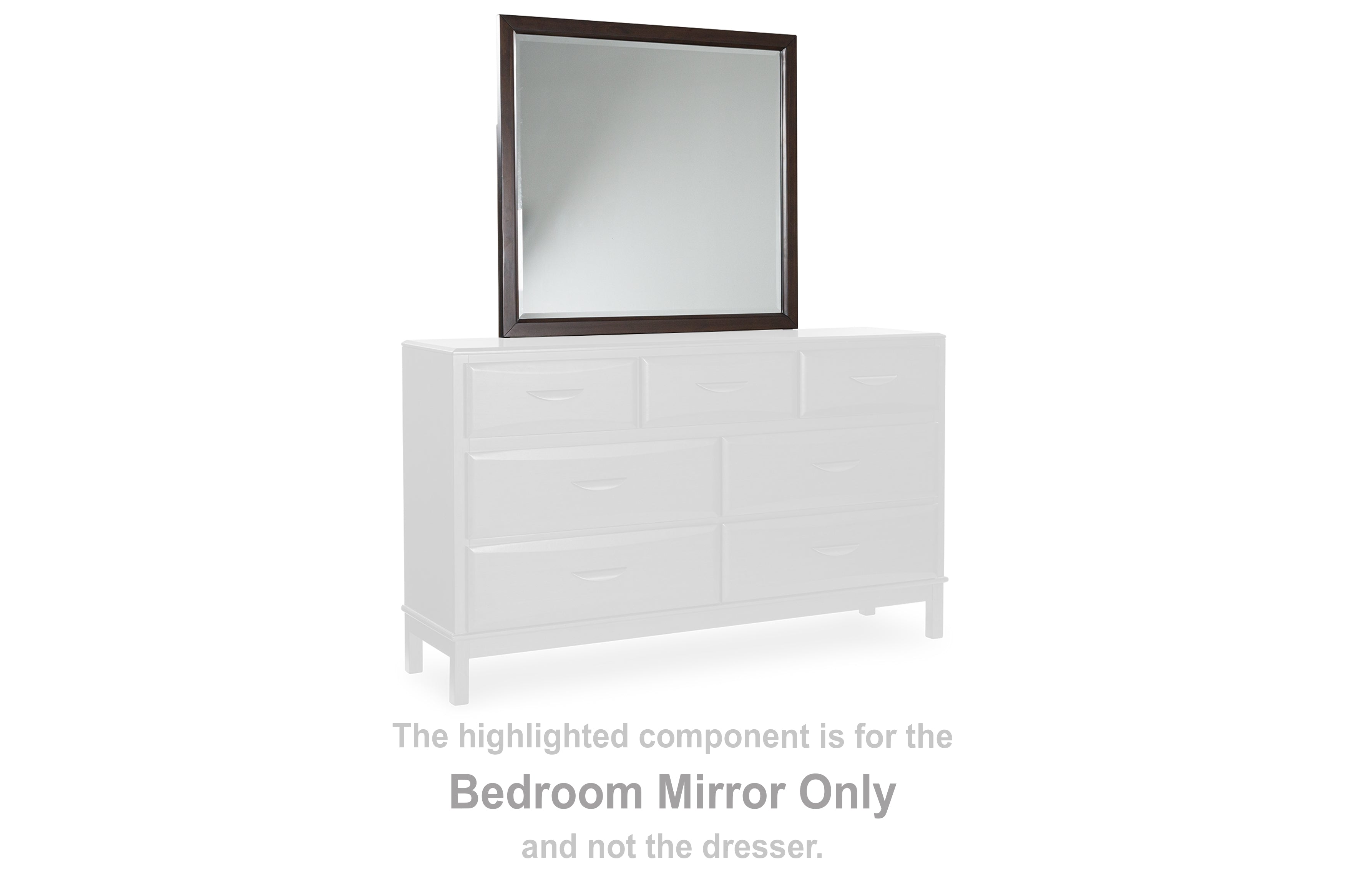 Family Deals Furniture - Ashley Furniture - Vanmore Bedroom - Bedroom Mirror / Dark Brown - B479-36