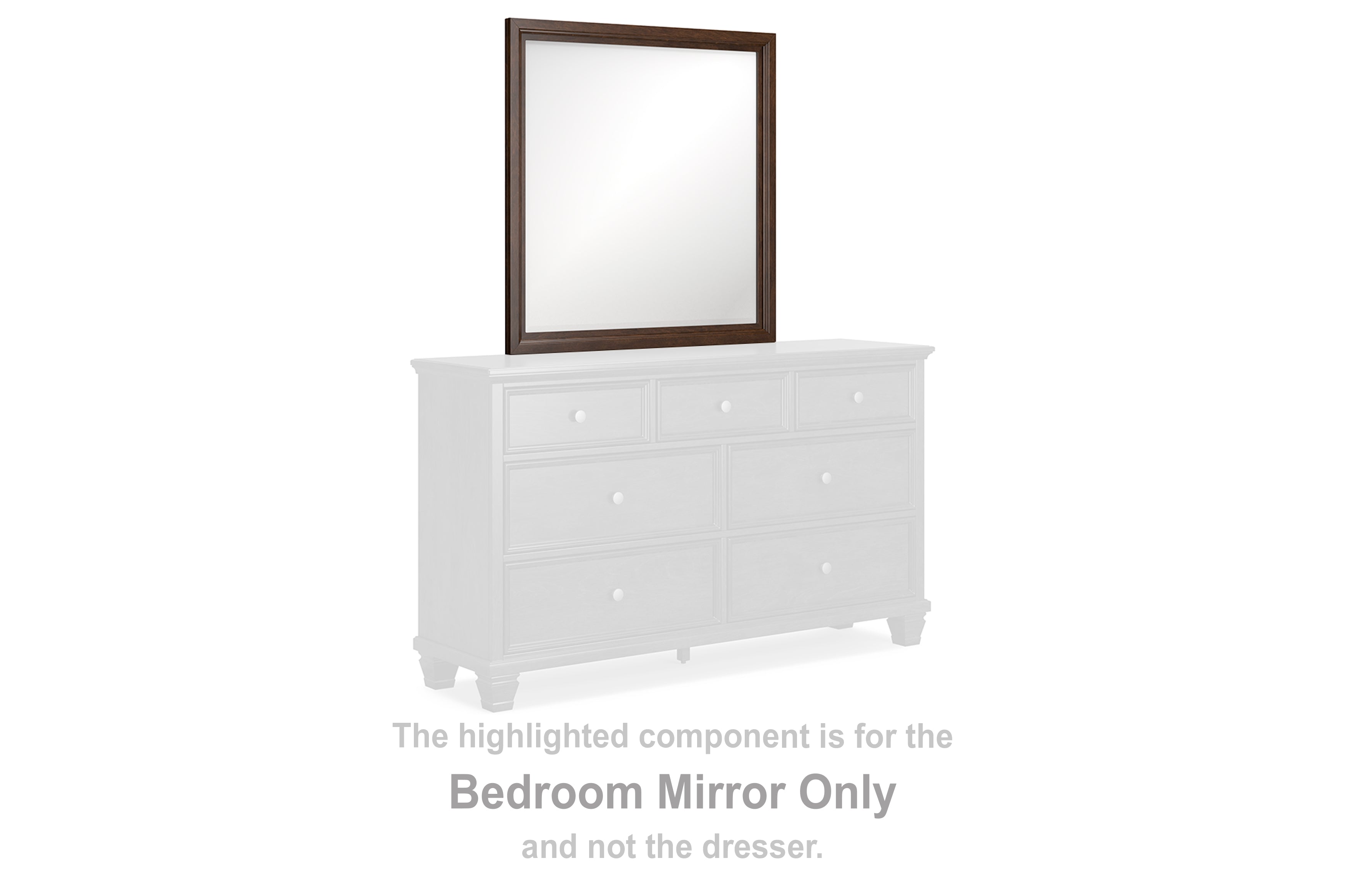 Family Deals Furniture - Ashley Furniture - Danabrin Bedroom - Bedroom Mirror / Brown - B685-36