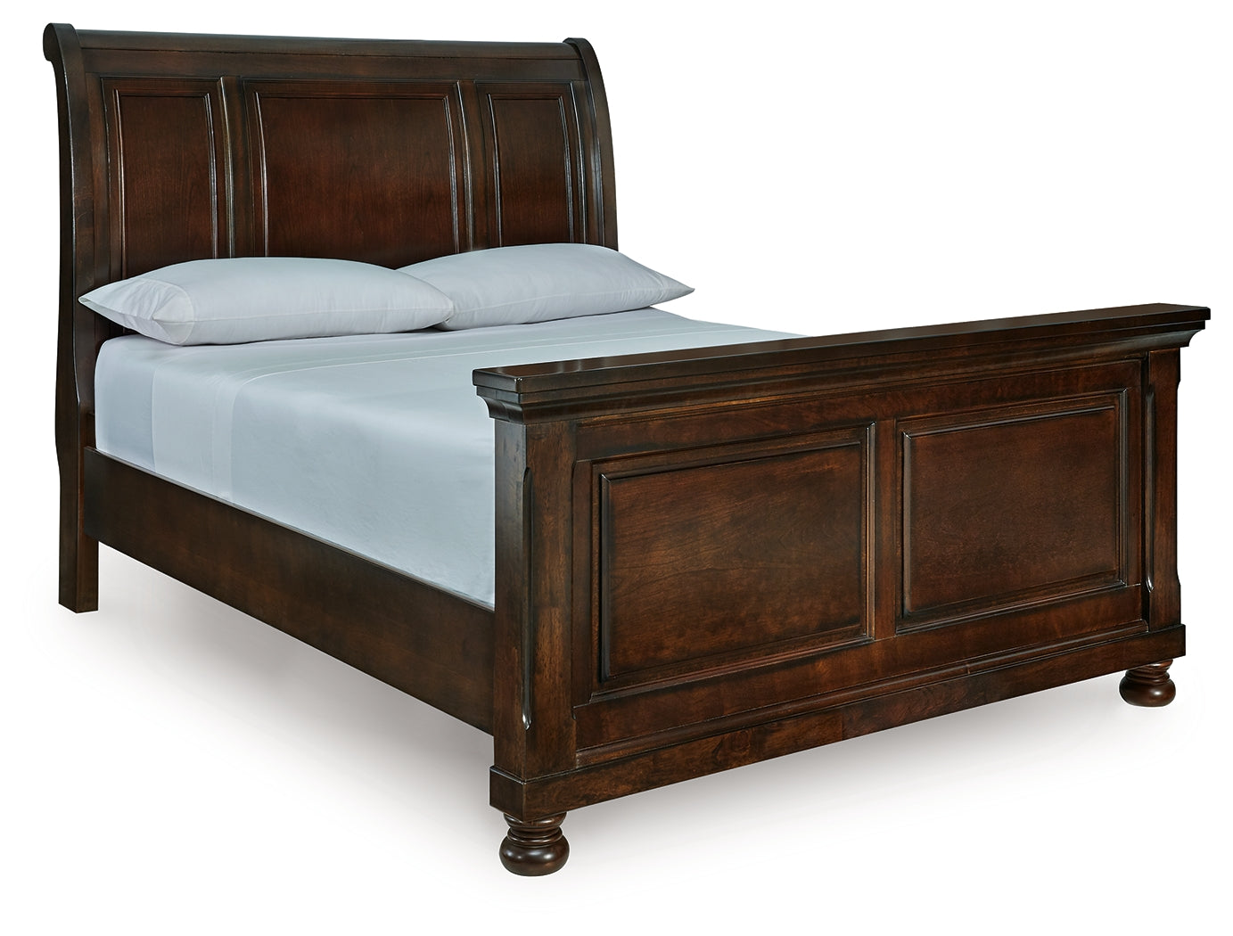 Family Deals Furniture - Ashley Furniture - Porter Bedroom - Queen Sleigh Bed / Rustic Brown - B697B48