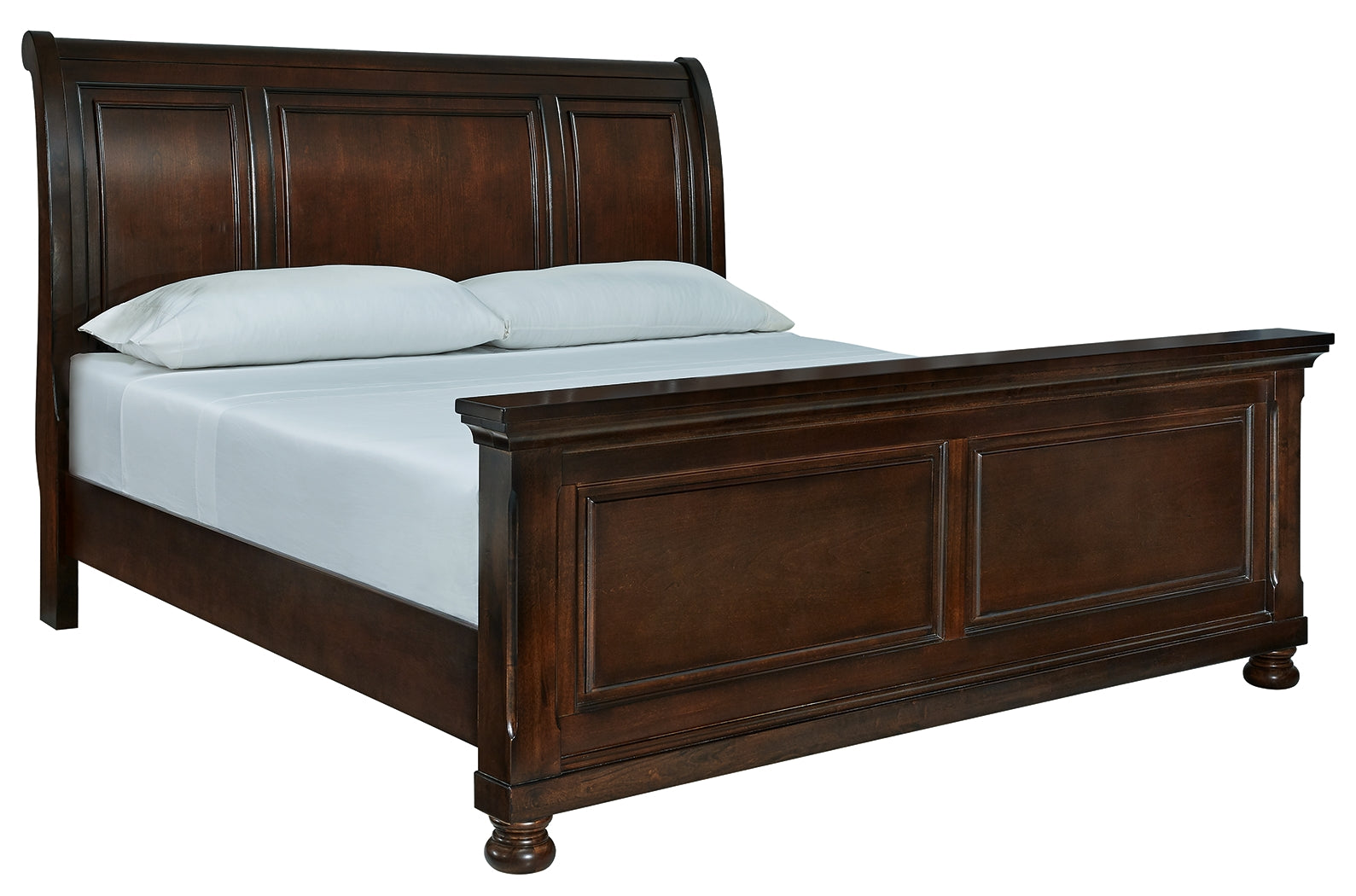 Family Deals Furniture - Ashley Furniture - Porter Bedroom - King Sleigh Bed / Rustic Brown - B697B49