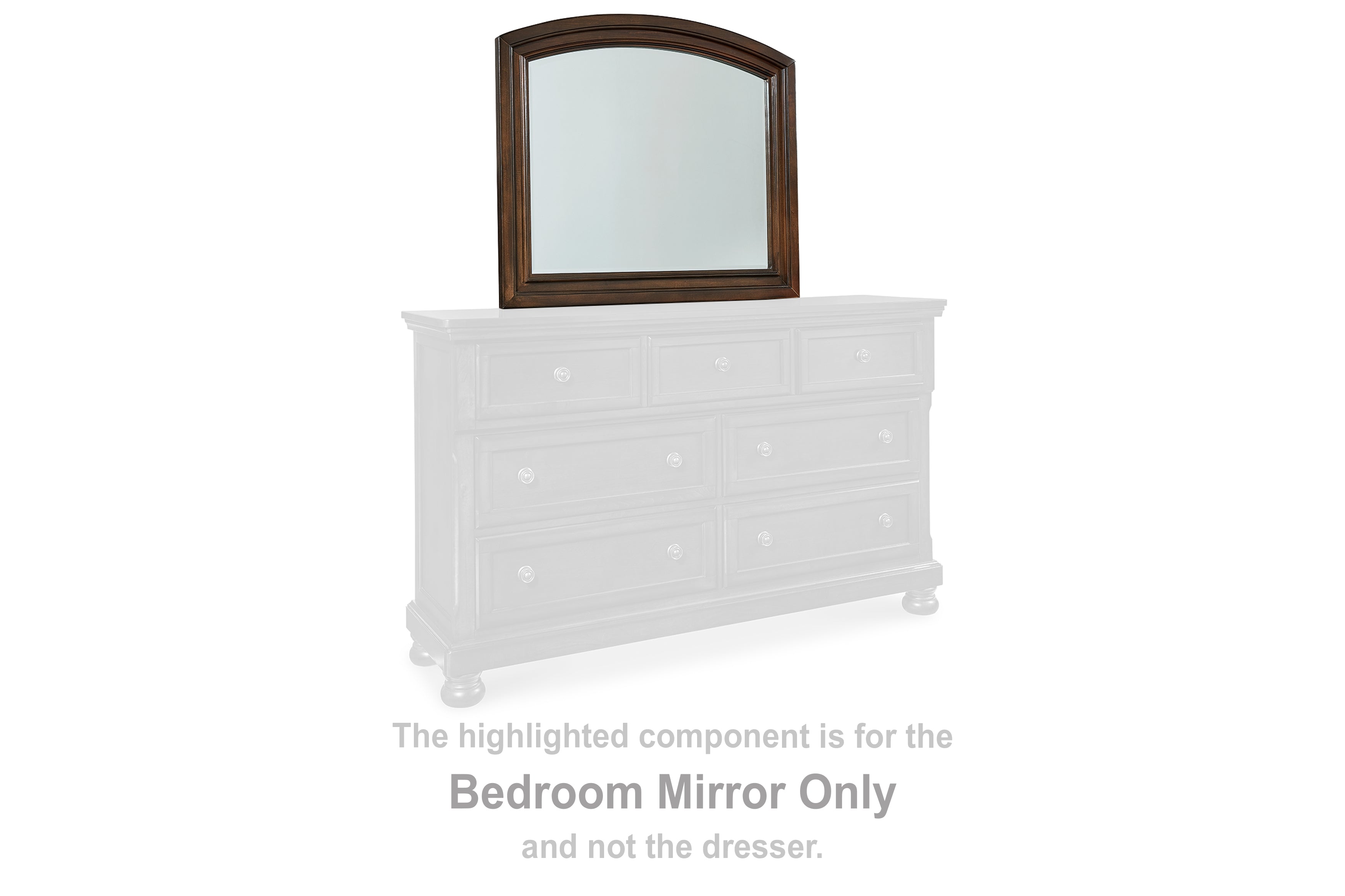 Family Deals Furniture - Ashley Furniture - Porter Bedroom - Bedroom Mirror / Rustic Brown - B697-36