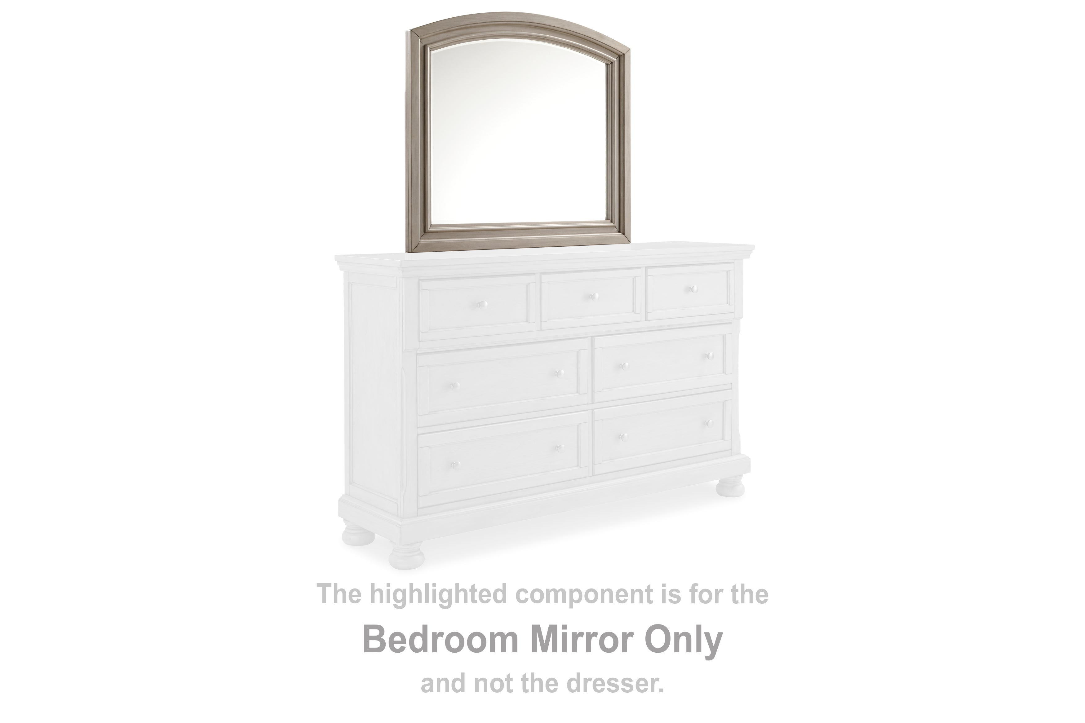 Family Deals Furniture - Ashley Furniture - Lettner Bedroom - Bedroom Mirror / Light Gray - B733-36