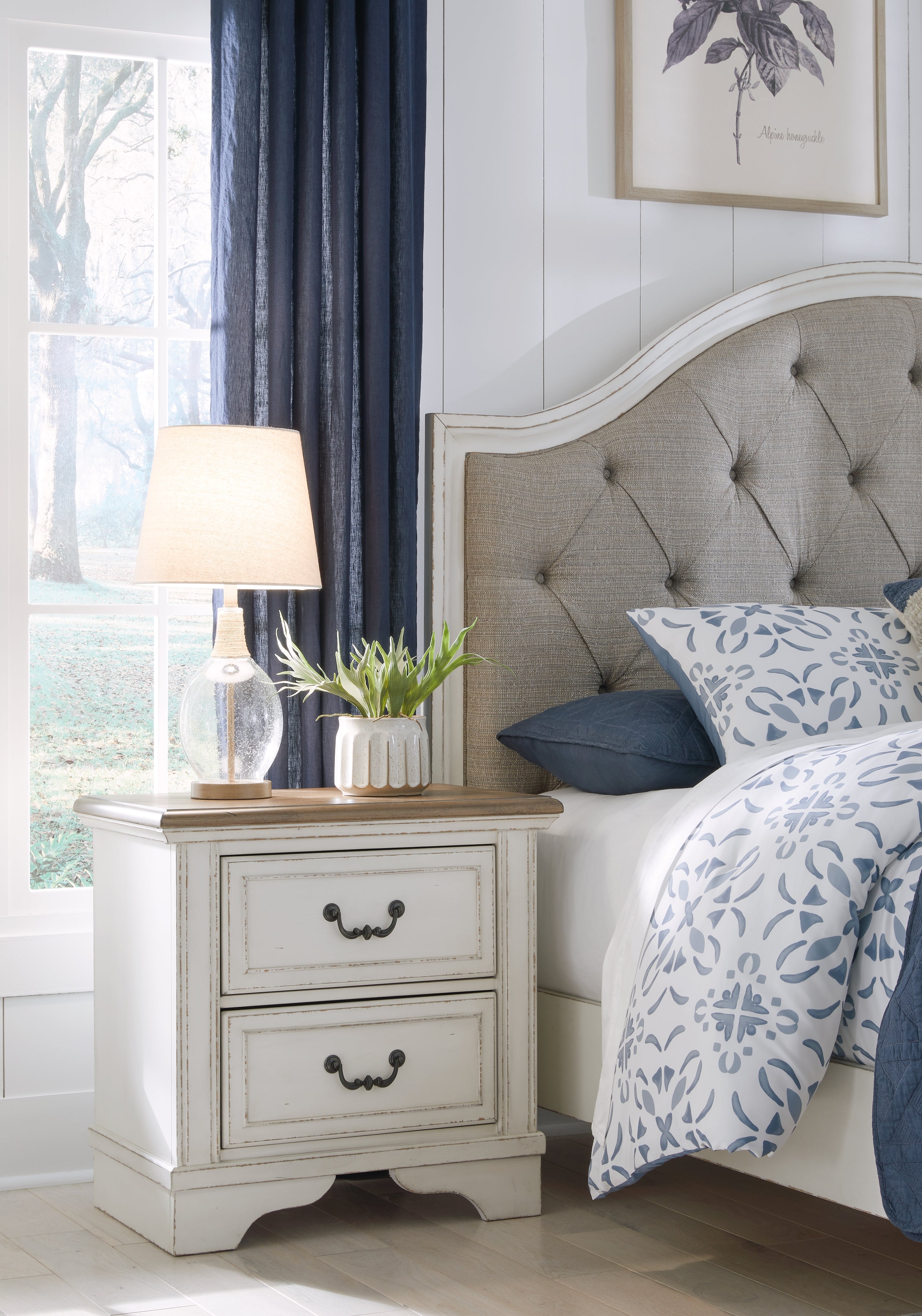 Family Deals Furniture - Ashley Furniture - Blendon Bedroom - Two Drawer Night Stand / Two-tone - B747-92