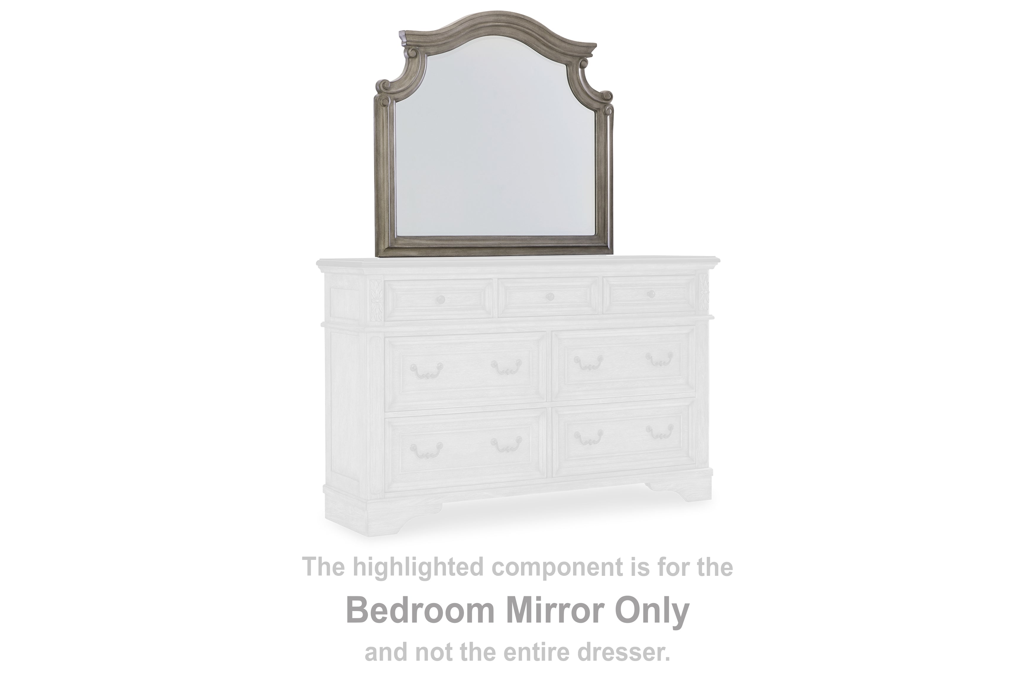 Family Deals Furniture - Ashley Furniture - Lodenbay Bedroom - Bedroom Mirror / Antique Gray - B751-36