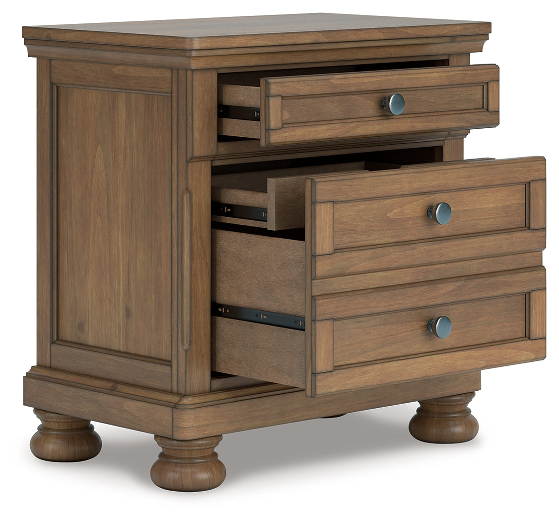 Family Deals Furniture - Ashley Furniture - Feddinger Bedroom - Two Drawer Night Stand / Medium Brown - PCB779-92