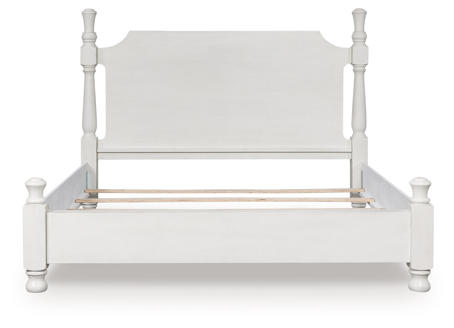 Family Deals Furniture - Ashley Furniture - Rowlenstown Bedroom - California King Poster Bed / Antique White - PCB823B5