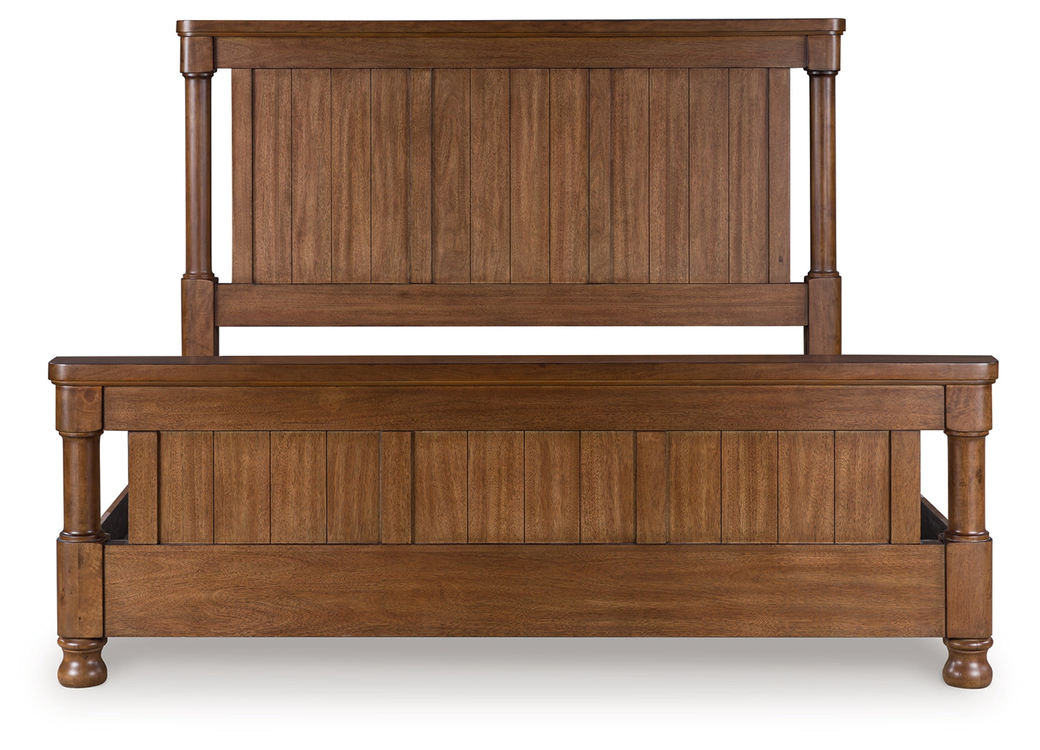 Family Deals Furniture - Ashley Furniture - Rowlenstown Bedroom - California King Poster Bed / Brown - PCB824B5