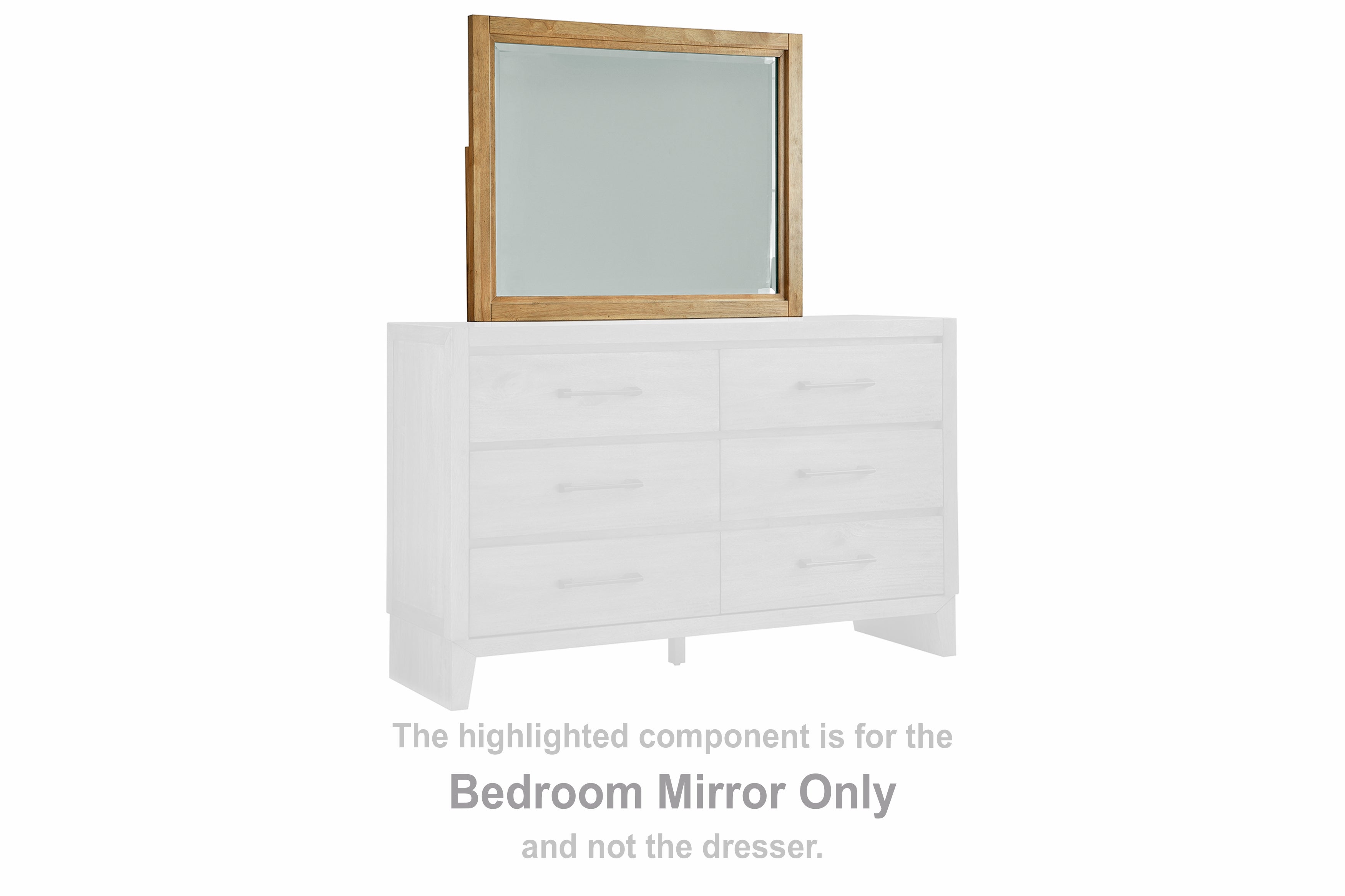 Family Deals Furniture - Ashley Furniture - Sherbana Bedroom - Bedroom Mirror / Light Brown - B833-36