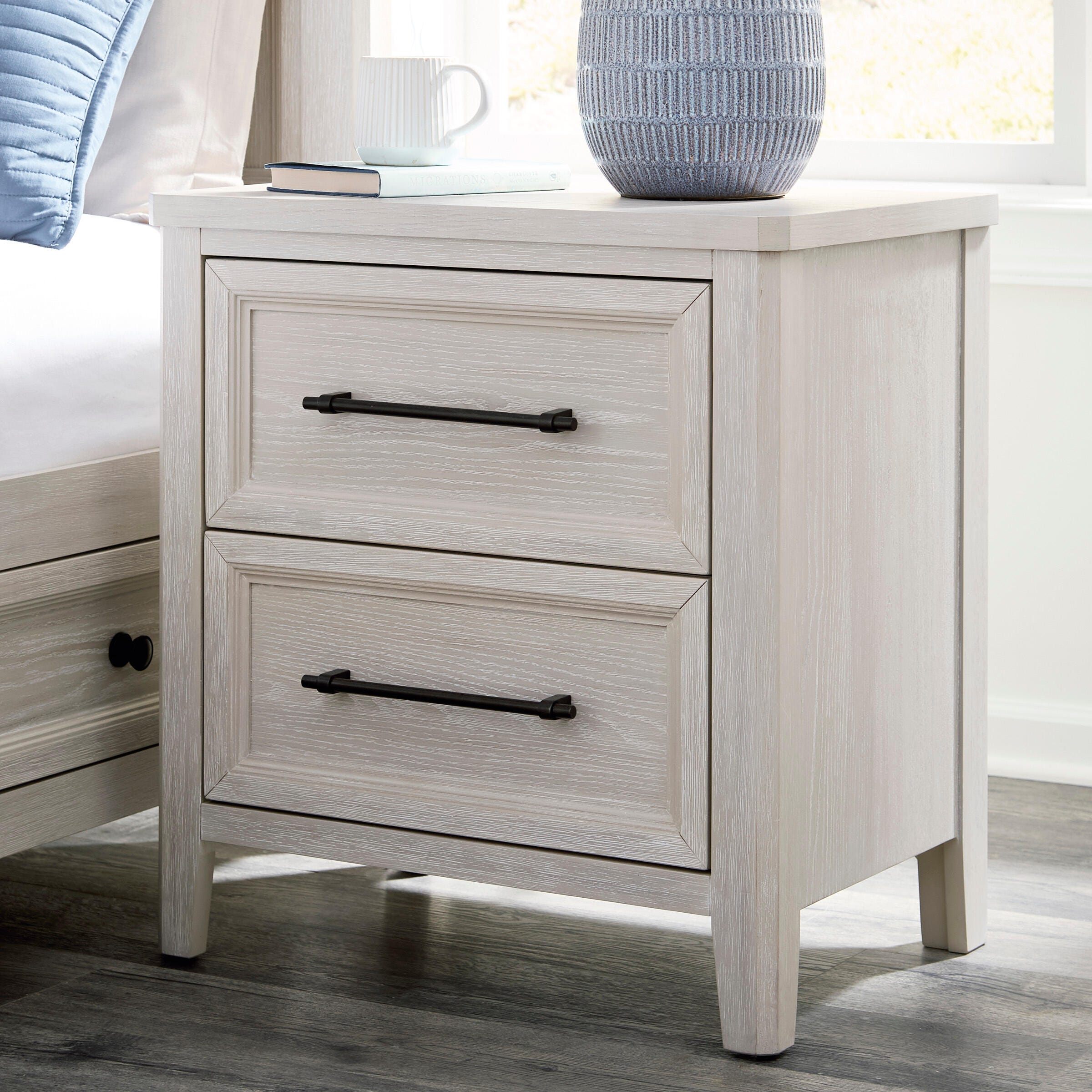 Family Deals Furniture - Ashley Furniture - Darbonton Bedroom - Two Drawer Night Stand - PCB853-92