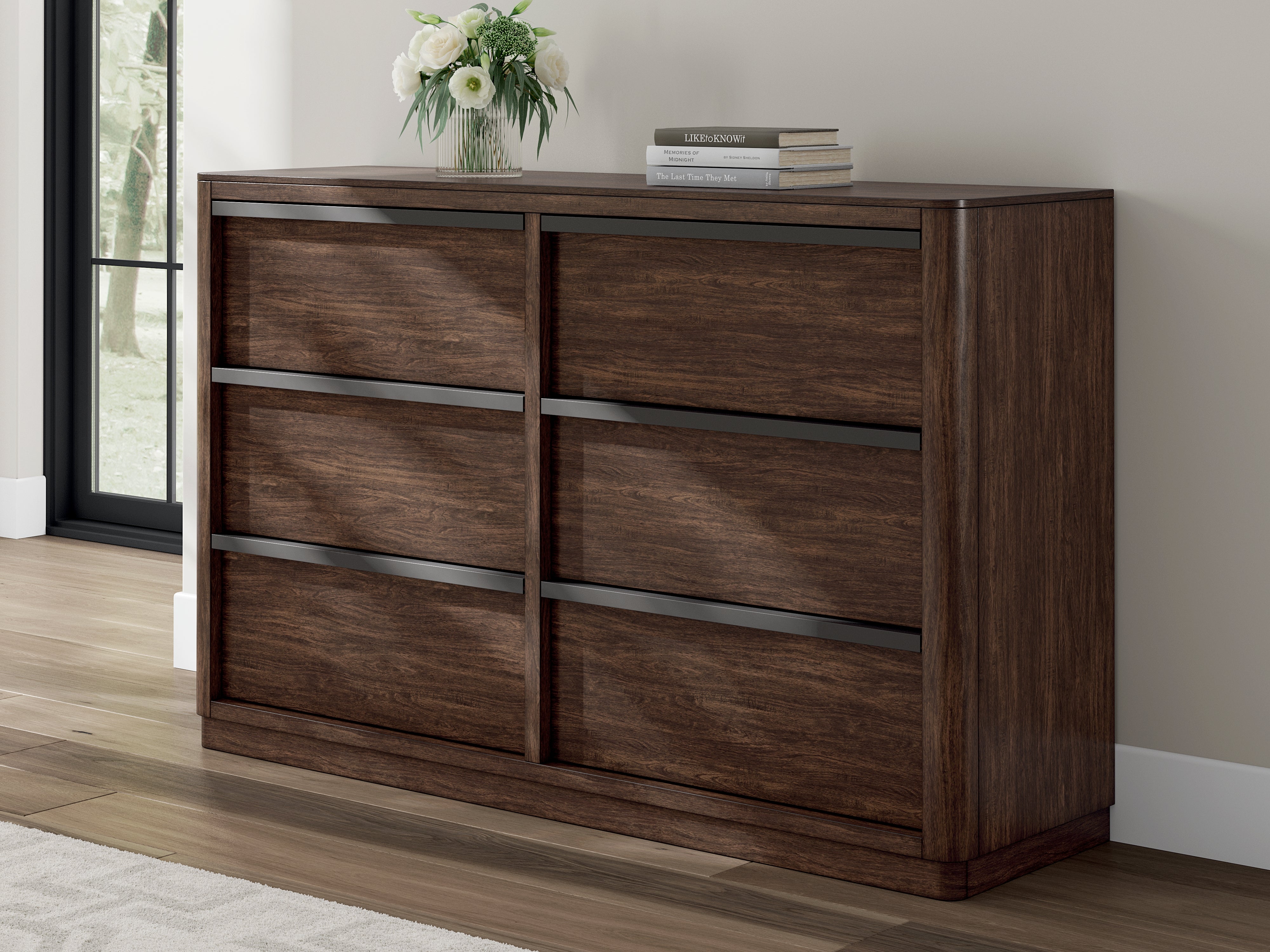 Family Deals Furniture - Ashley Furniture - Dilenno Bedroom - Dresser / Dark Brown - PCB857-31