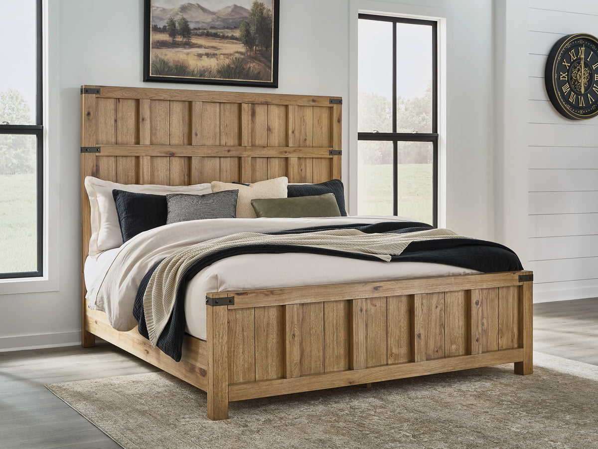 Family Deals Furniture - Ashley Furniture - Ridgester Bedroom - King Panel Bed - B858B6