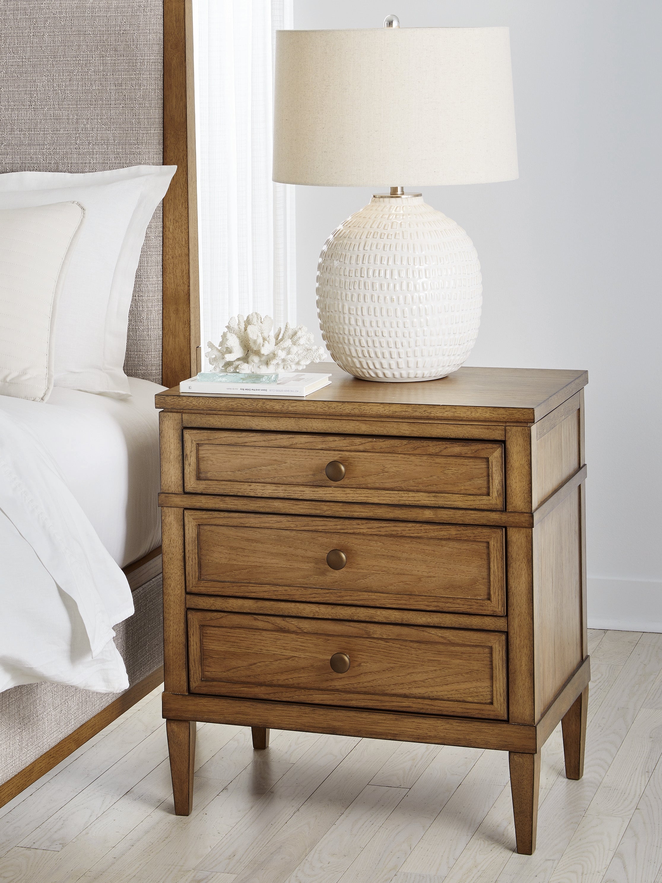 Family Deals Furniture - Ashley Furniture - Sharlance Bedroom - Three Drawer Night Stand / Brown - B895-93