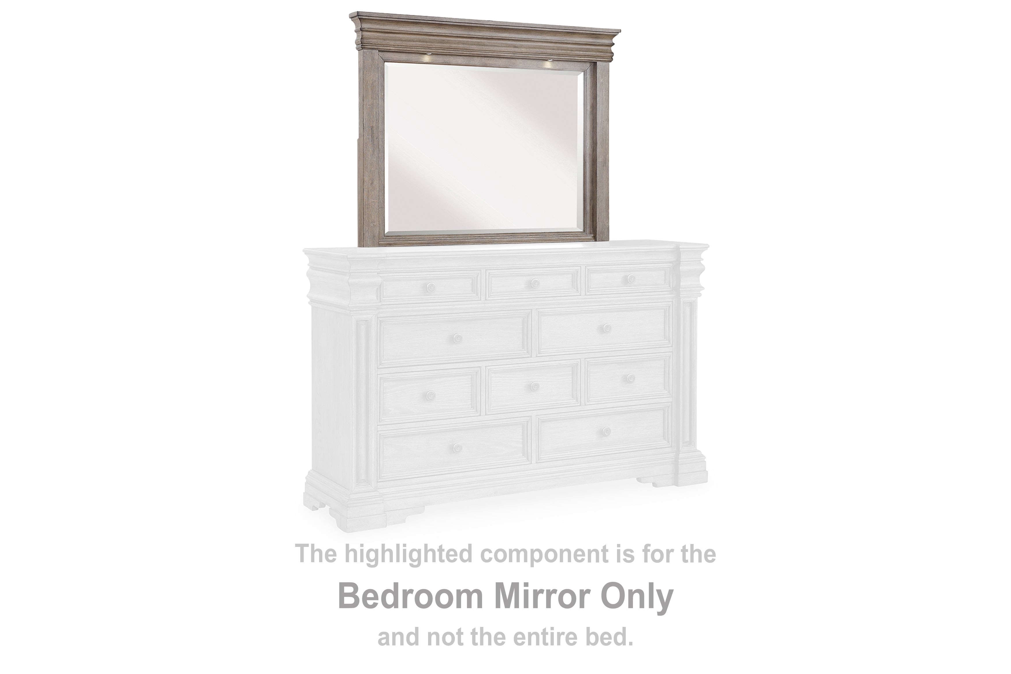 Family Deals Furniture - Ashley Furniture - Blairhurst Bedroom - Bedroom Mirror / Light Grayish Brown - B916-36