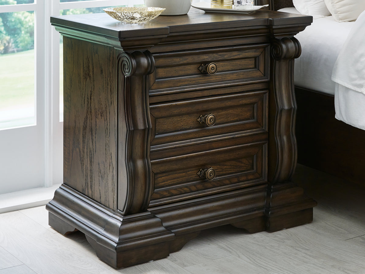 Family Deals Furniture - Ashley Furniture - Maylee Bedroom - California King Upholstered Bed / Dark Brown - B947B5
