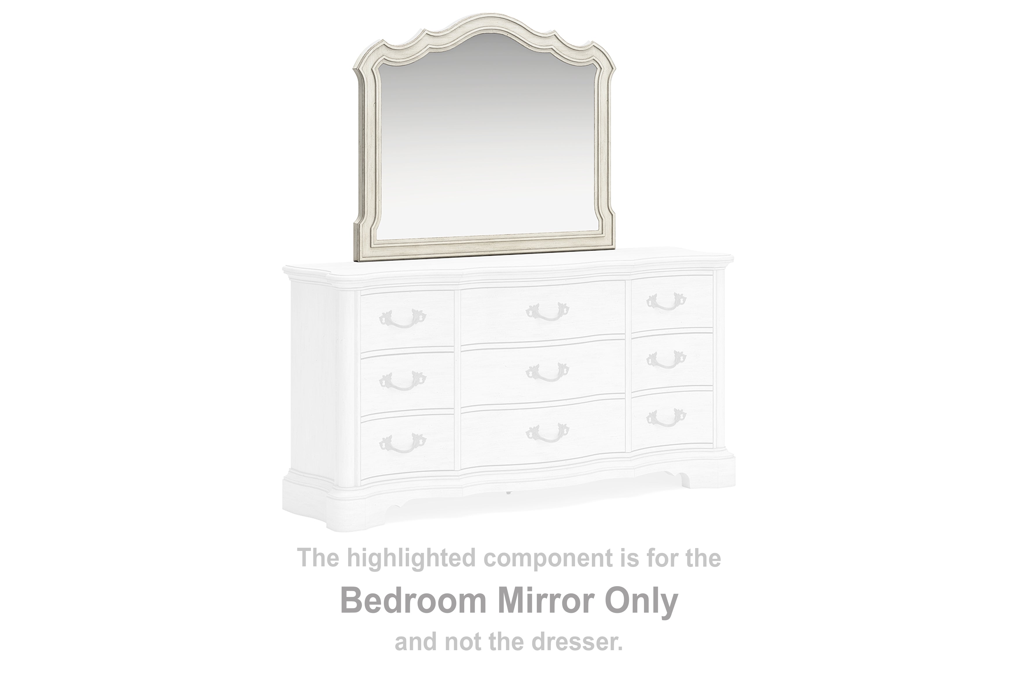 Family Deals Furniture - Ashley Furniture - Arlendyne Bedroom - Bedroom Mirror / Antique White - B980-36